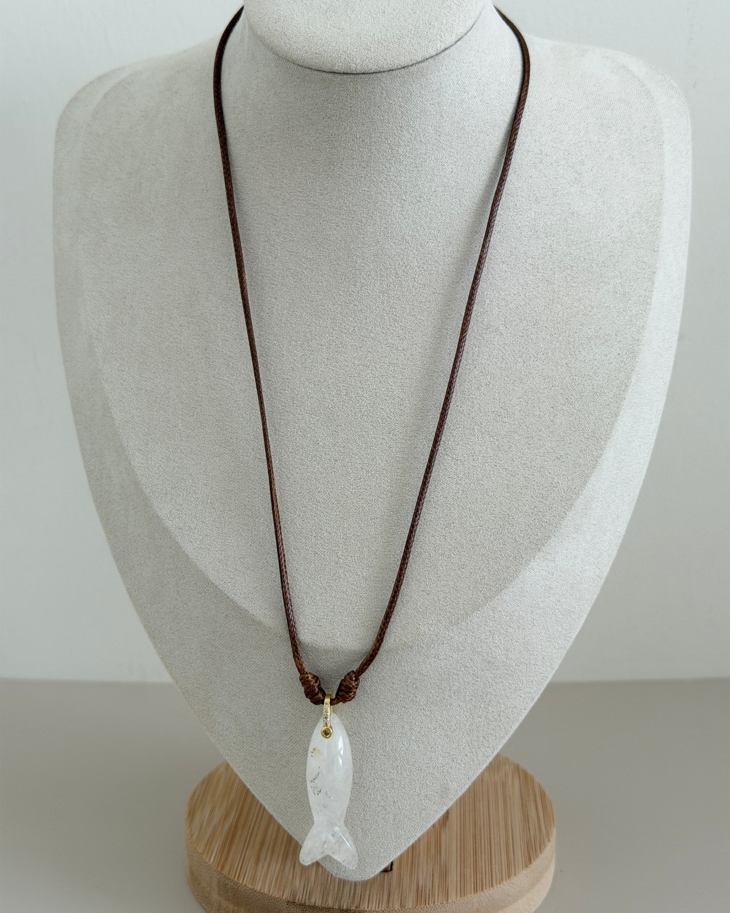 Adjustable Fish Cord Necklace
