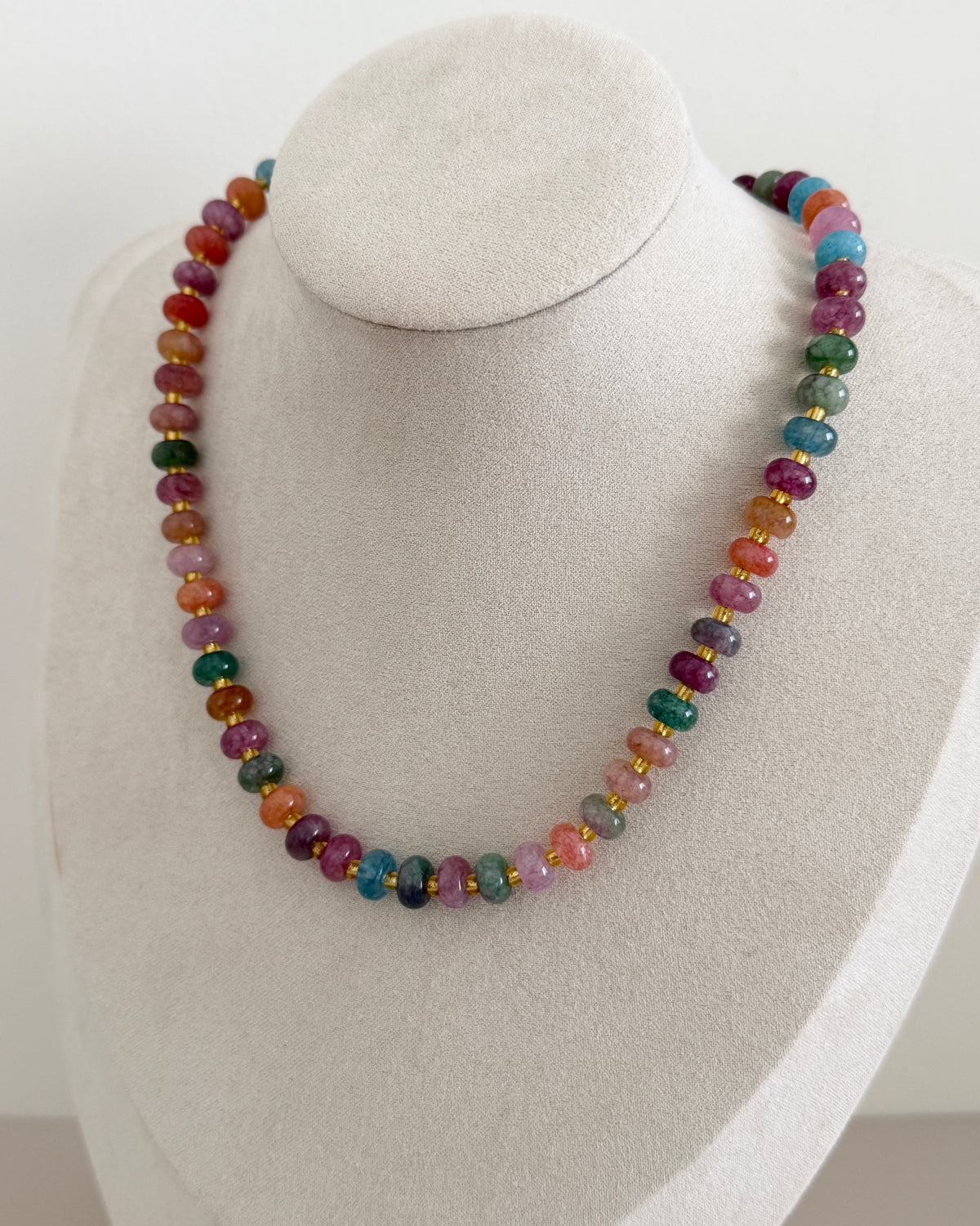 Rainbow Gemstone Necklace