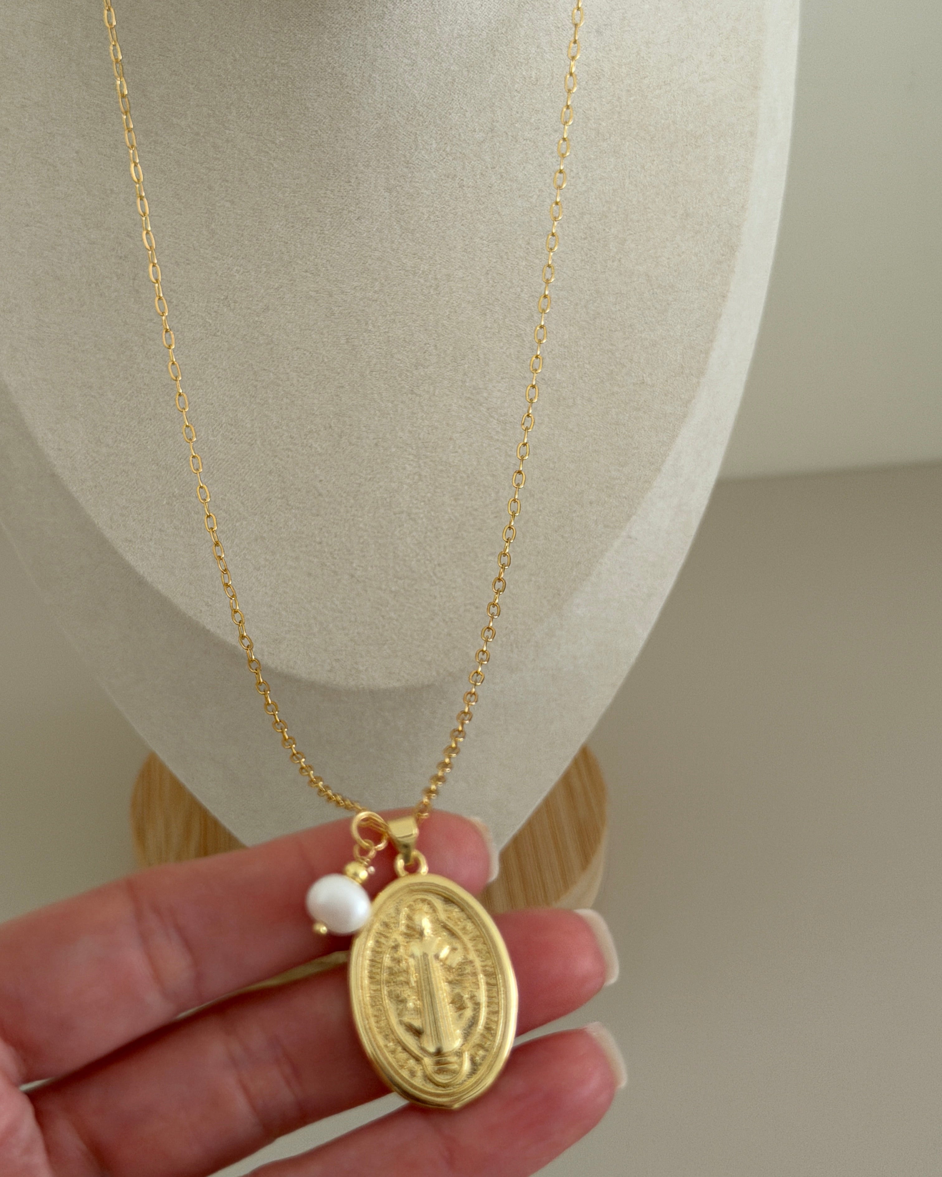 Sacred Grace Medallion Necklace