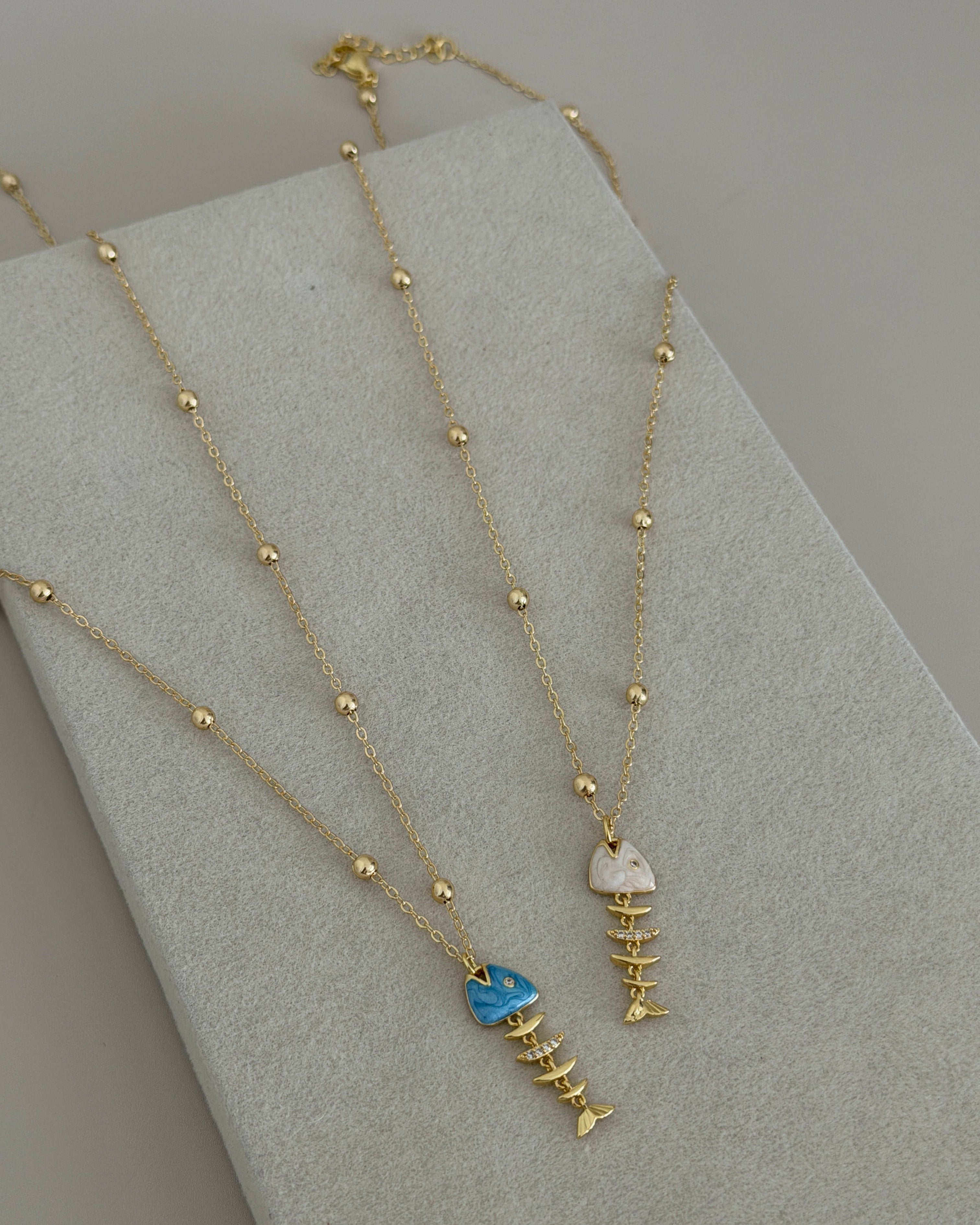 Ocean Muse Fishbone Necklace