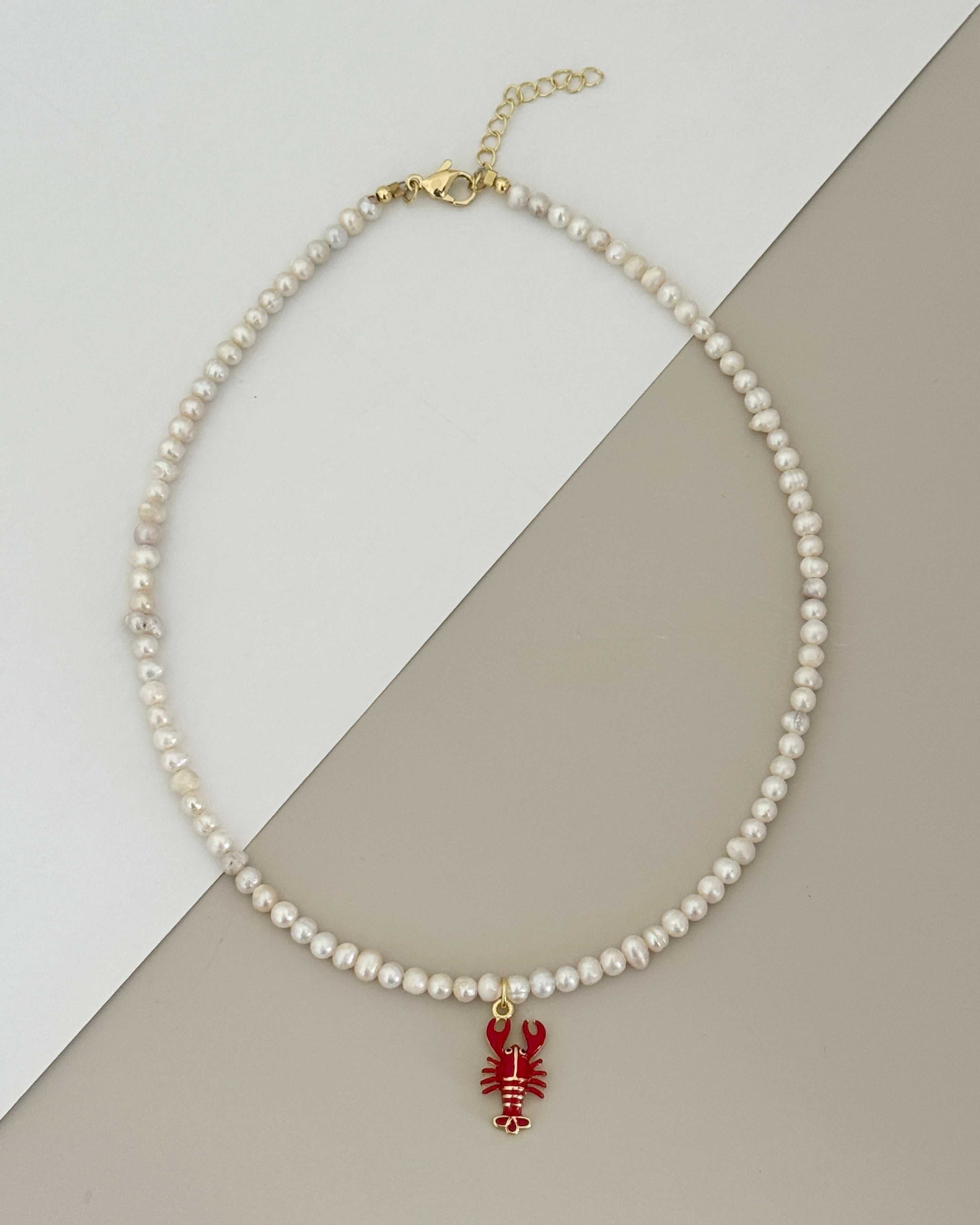 Pearl Lobster Necklace