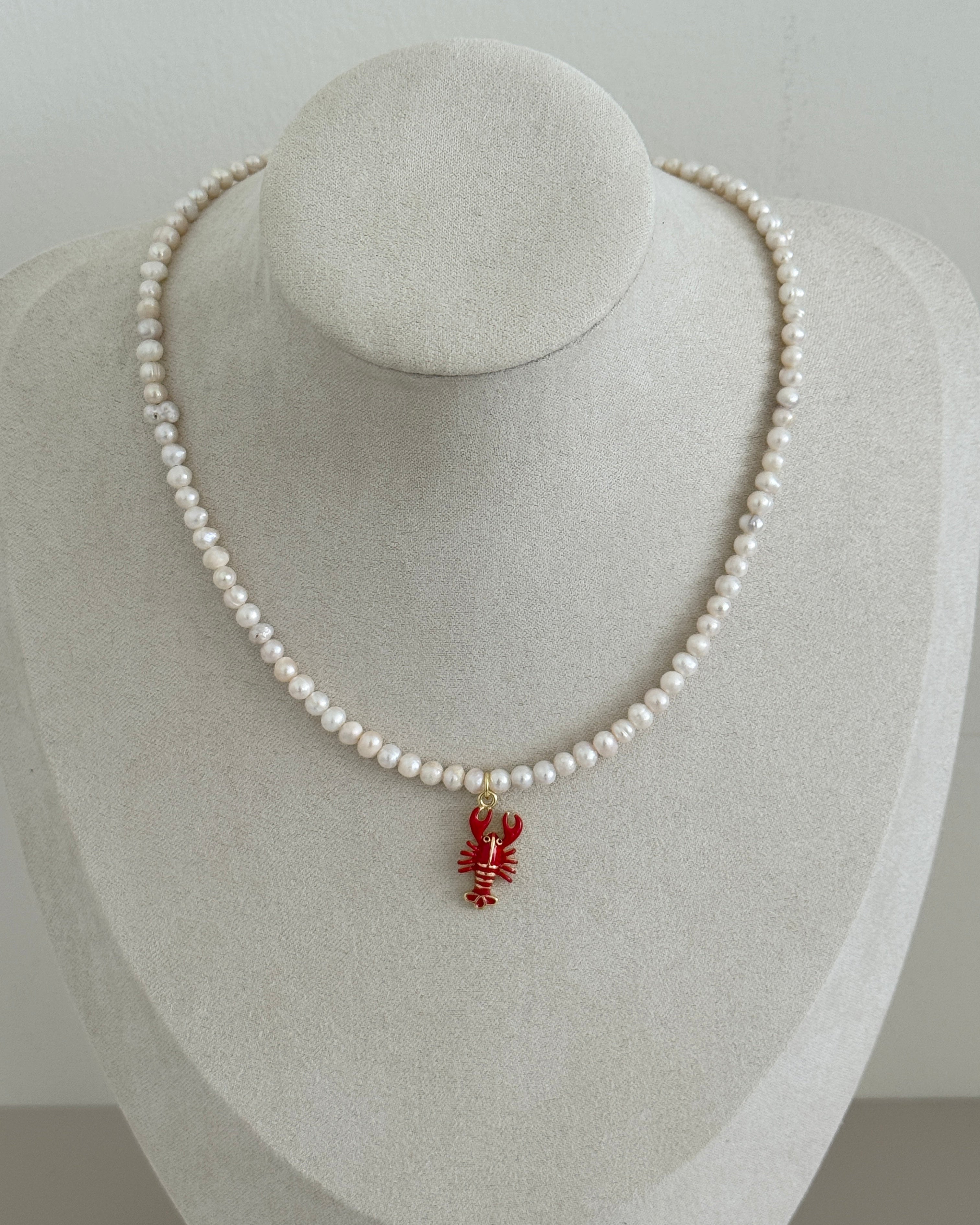 Pearl Lobster Necklace