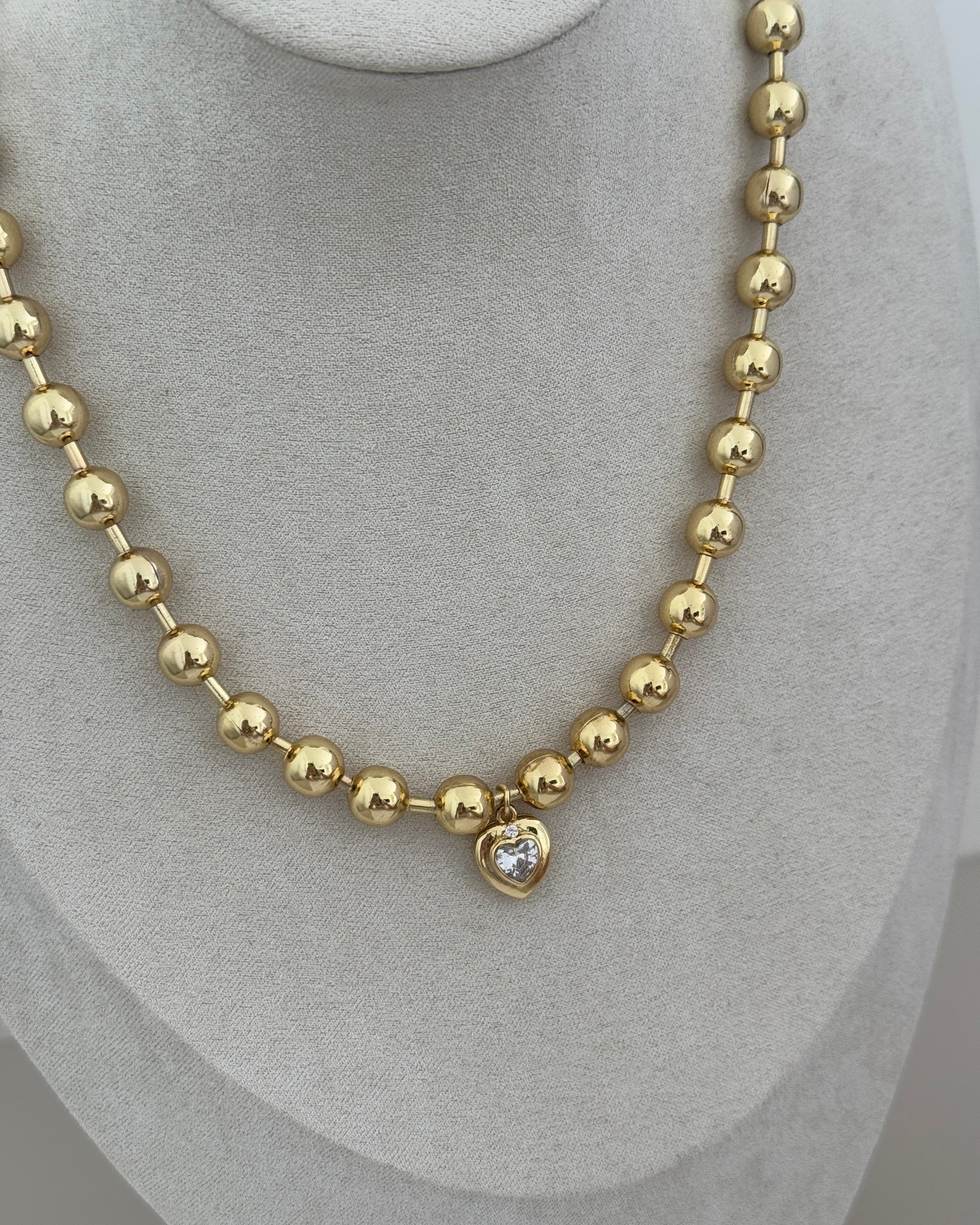 Heart Bead Necklace