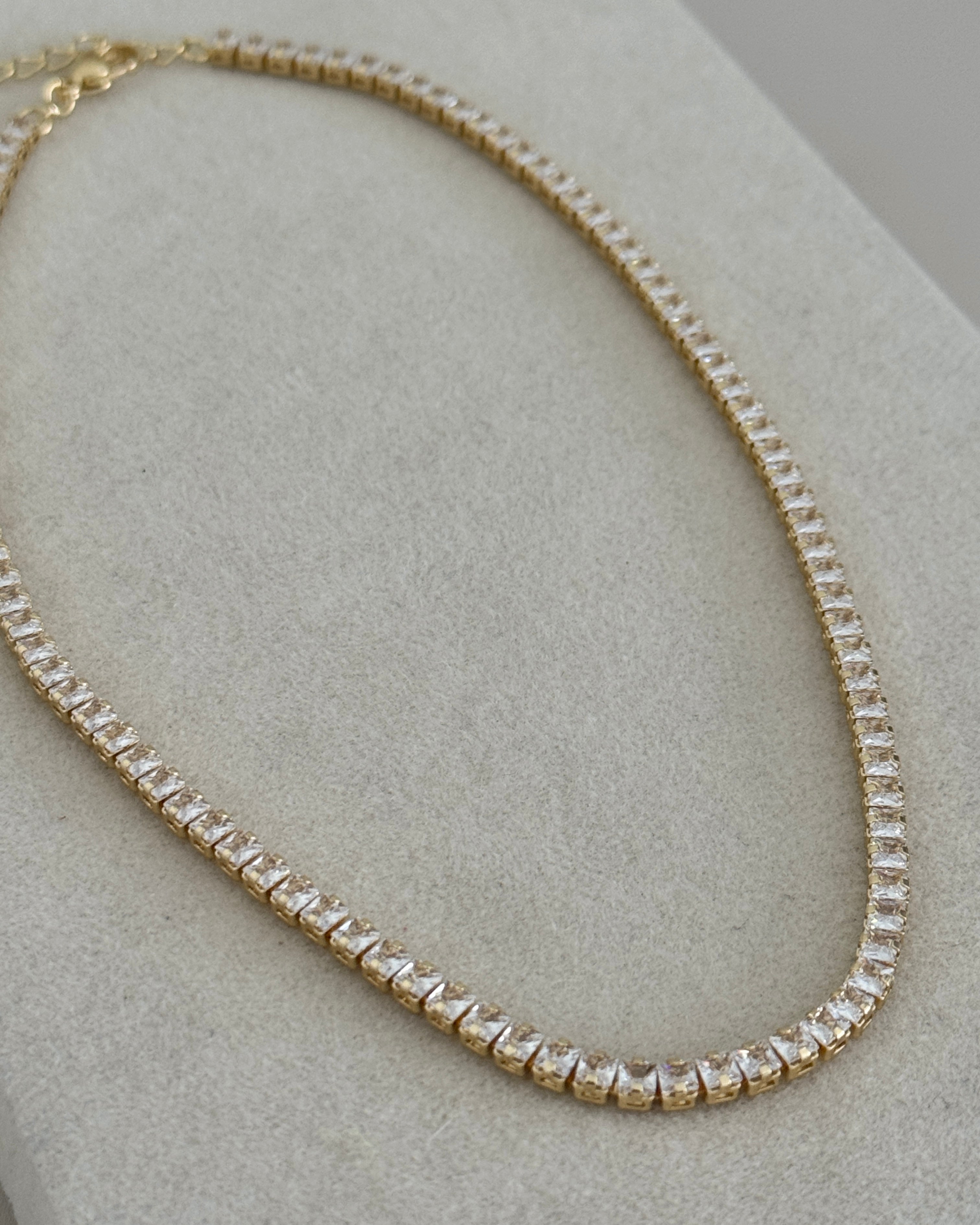 Crystal Tennis Necklace