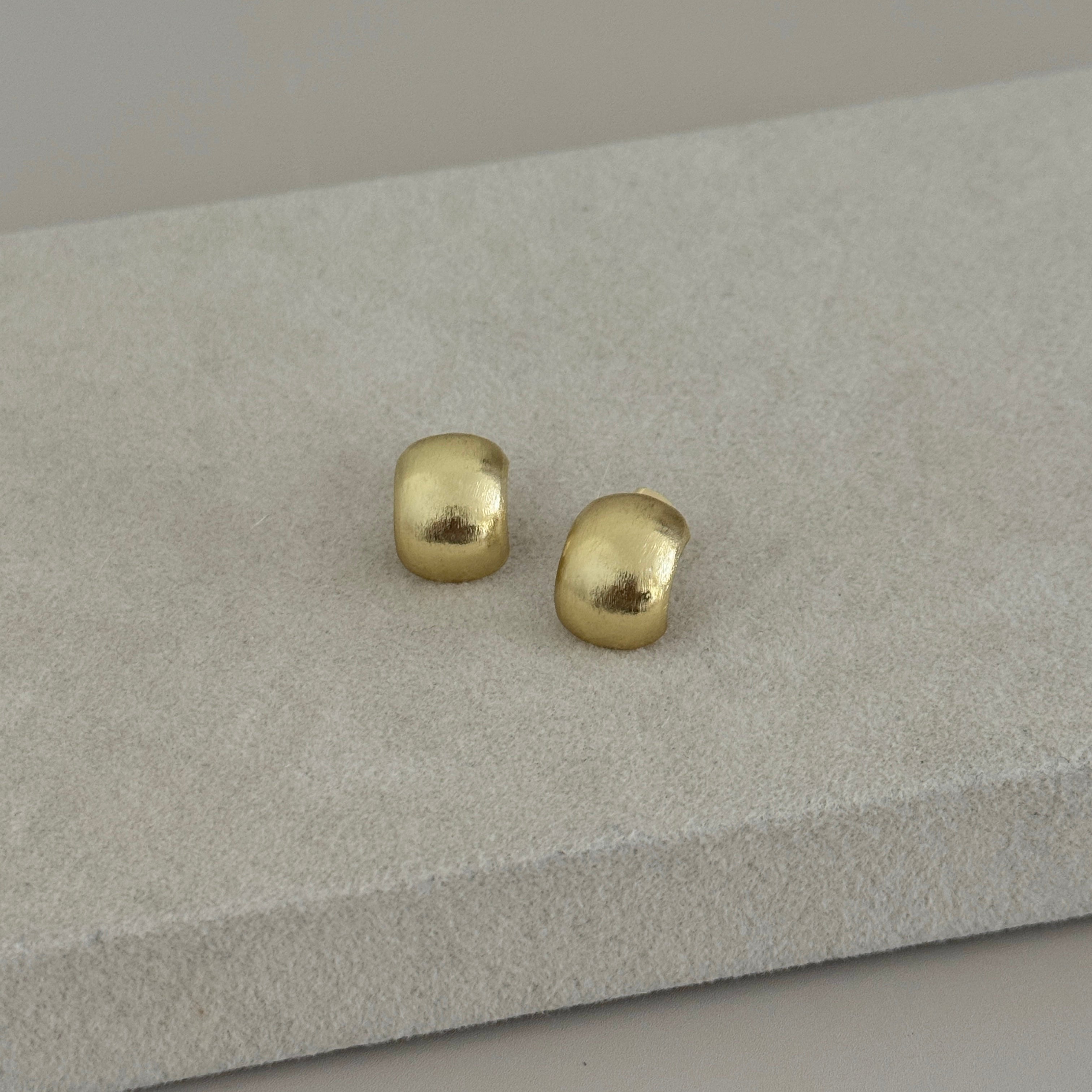 Mini Dome Stud Earrings