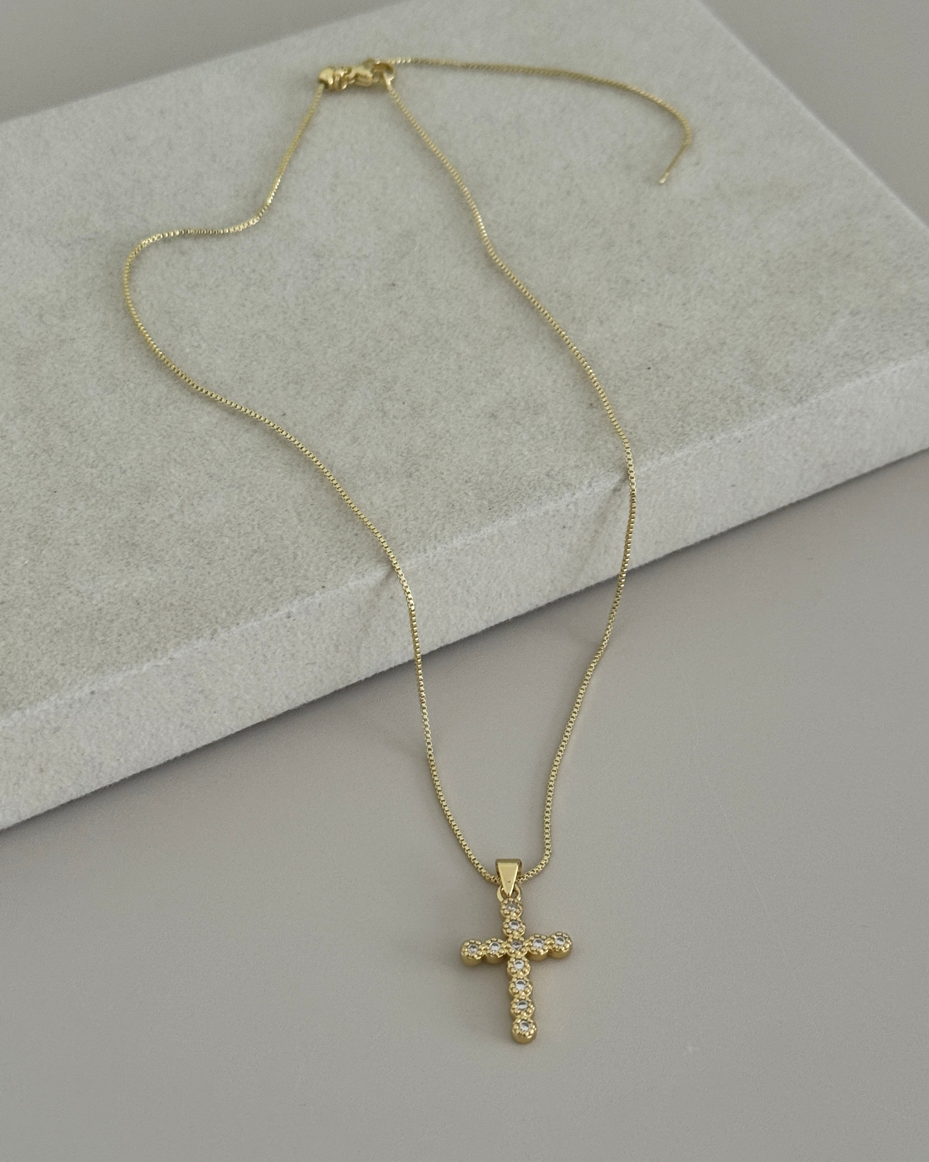 Crystal Cross Necklace