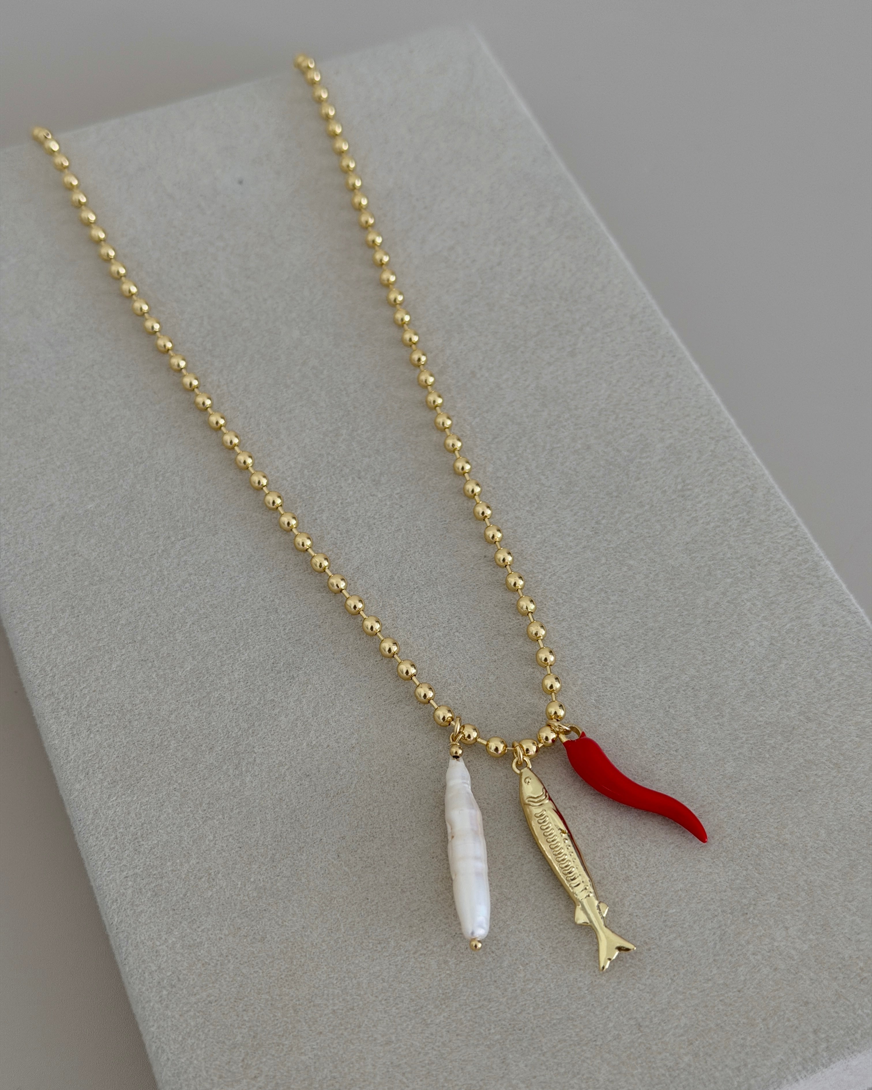 Mediterranean Charm Necklace