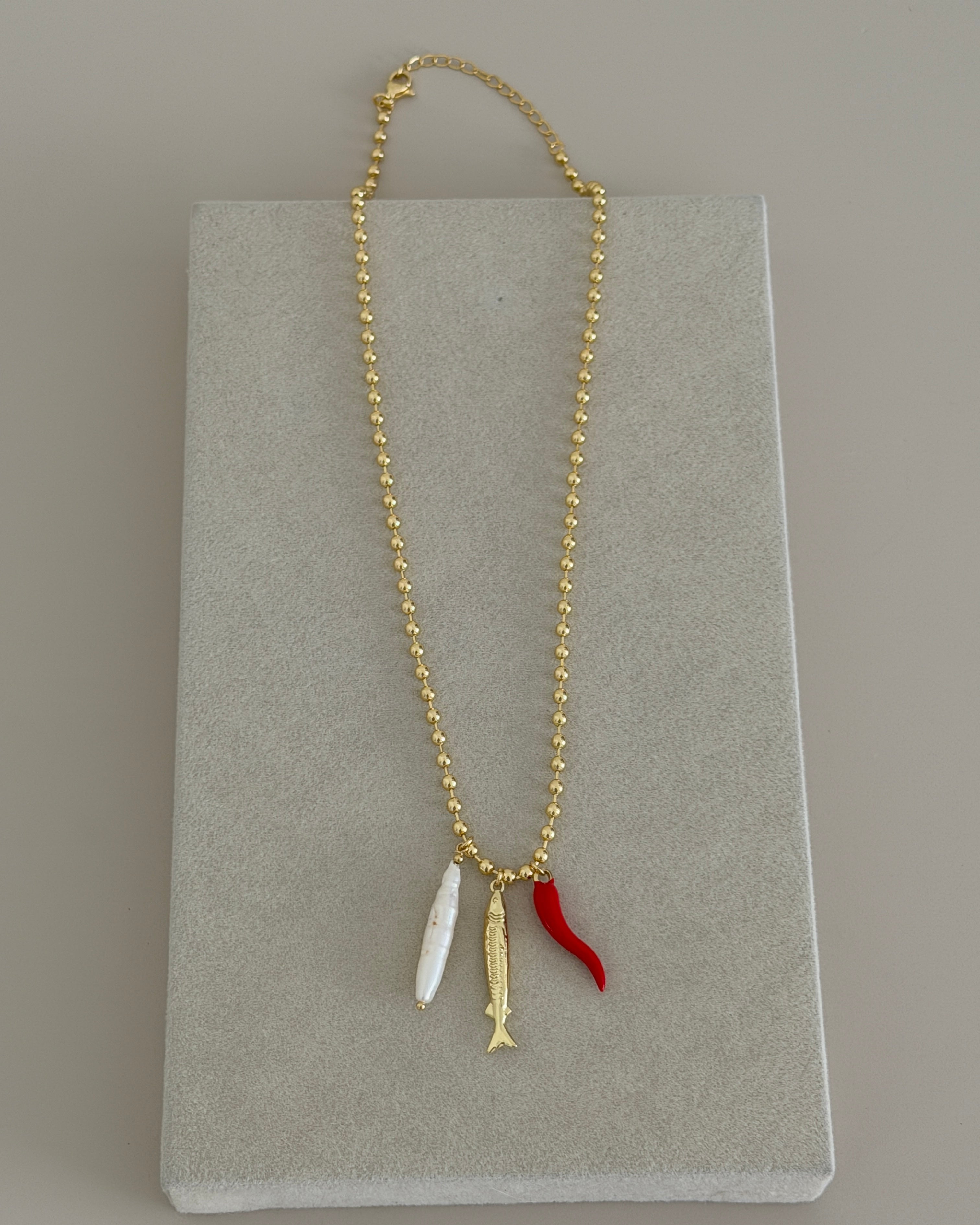 Mediterranean Charm Necklace