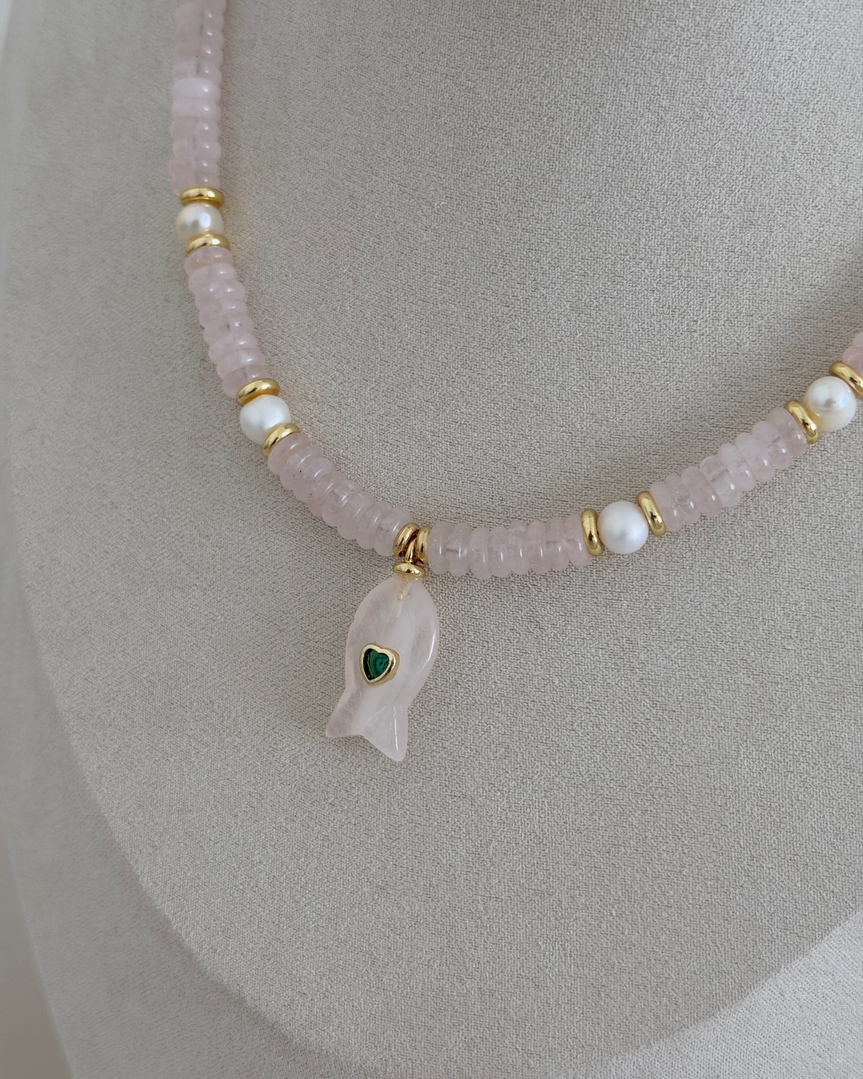 Blush Heart Necklace
