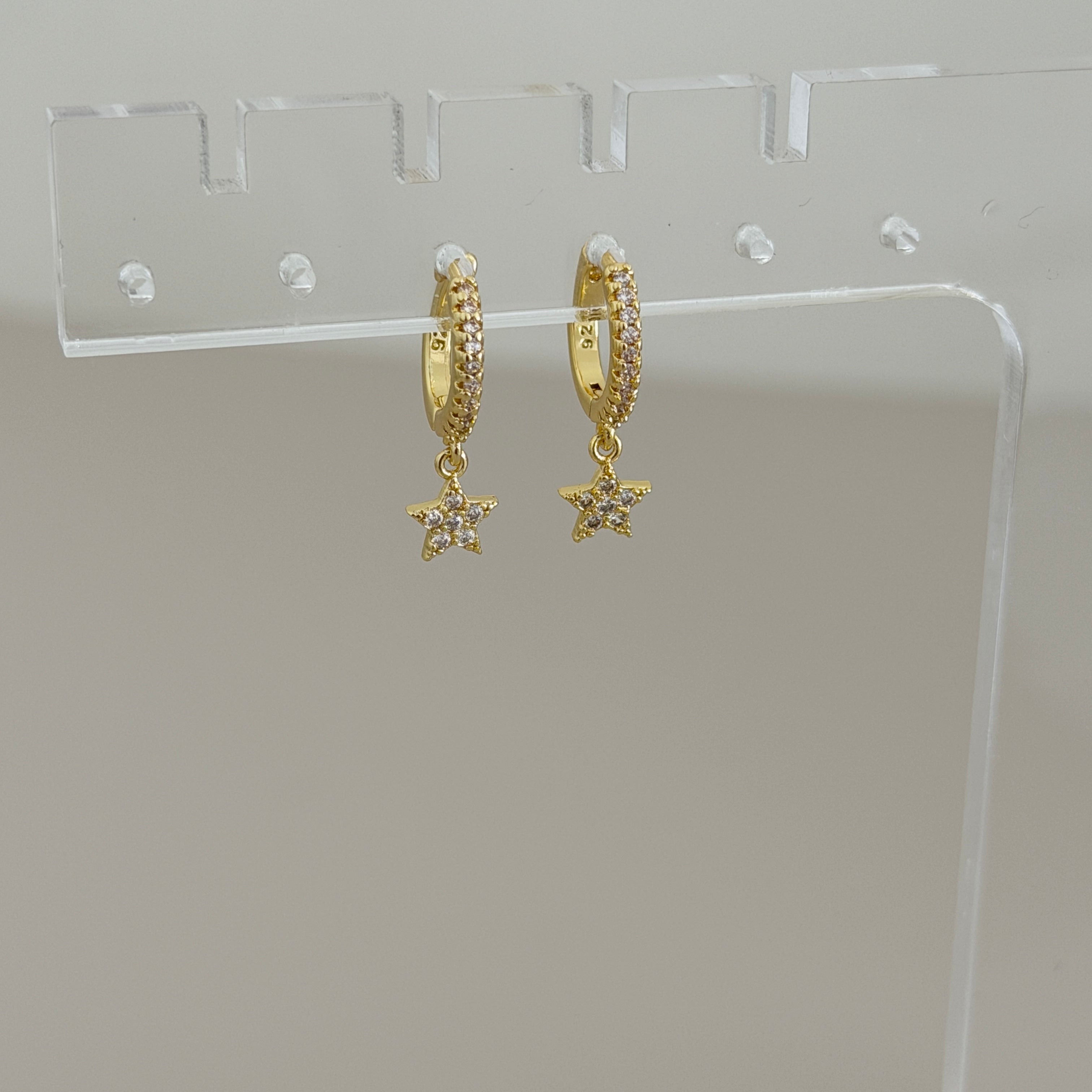 Starlight Drop Hoops