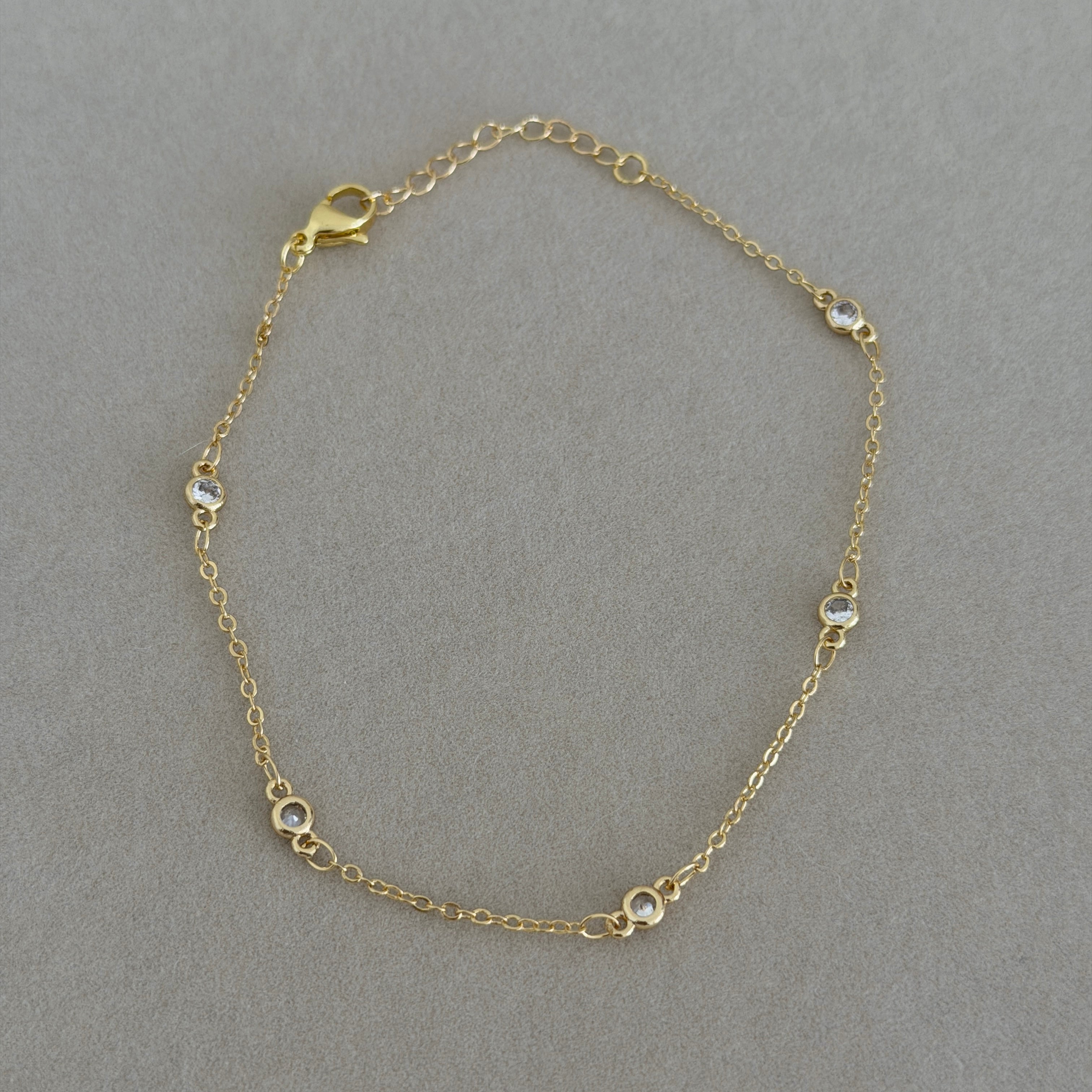 Golden Spark Anklet