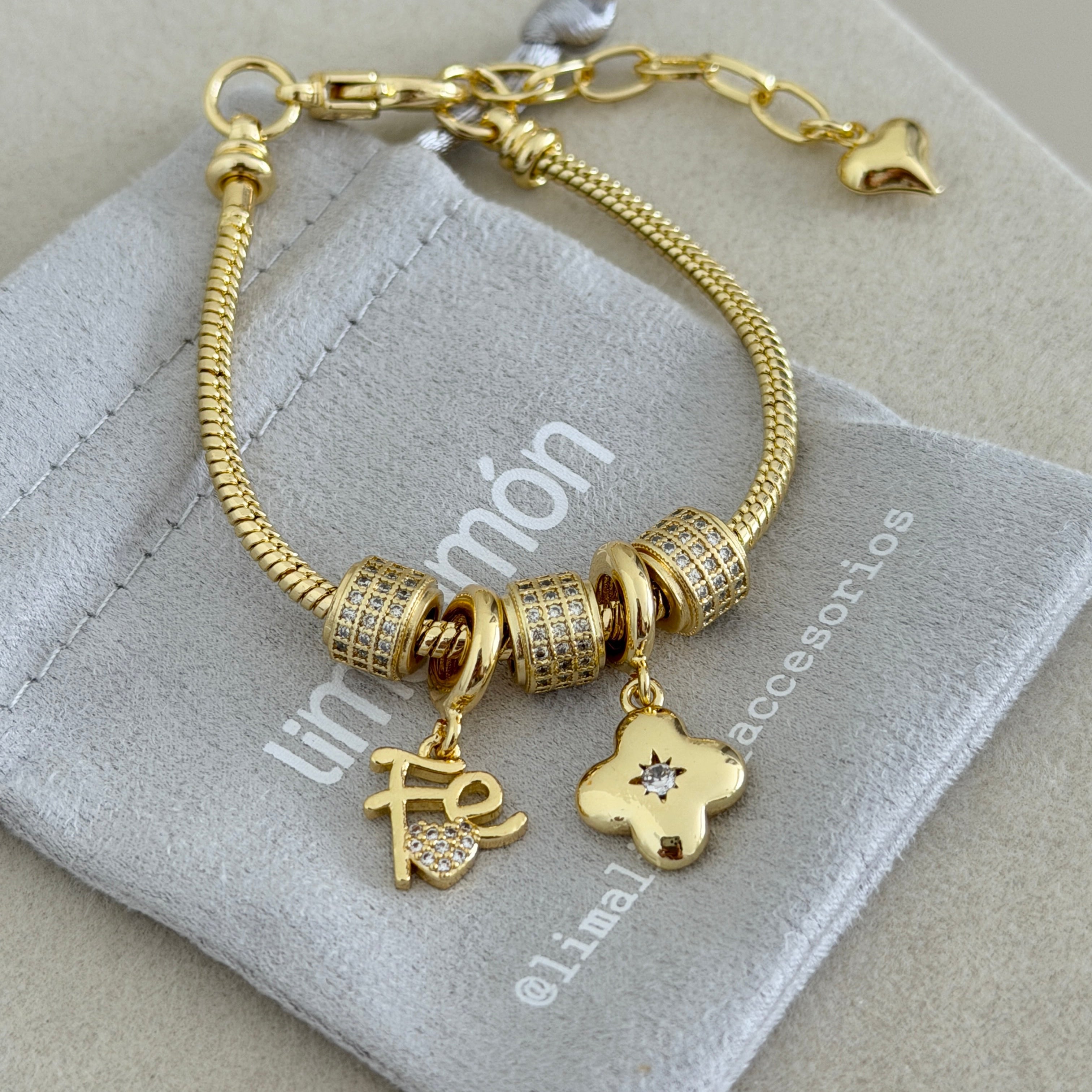 Faith & Star Charm Bracelet