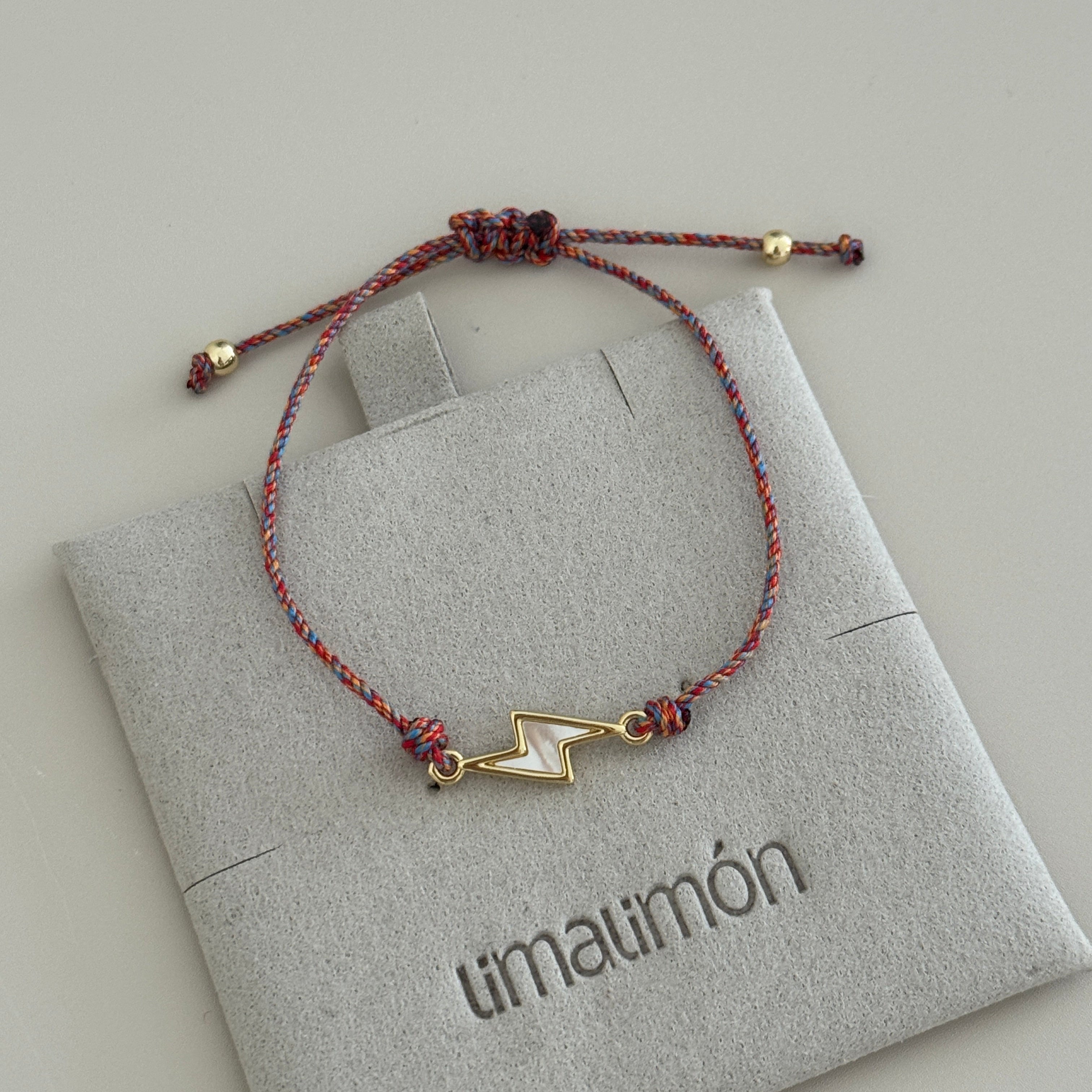 Cord Bracelet with Mother of Pearl Charms