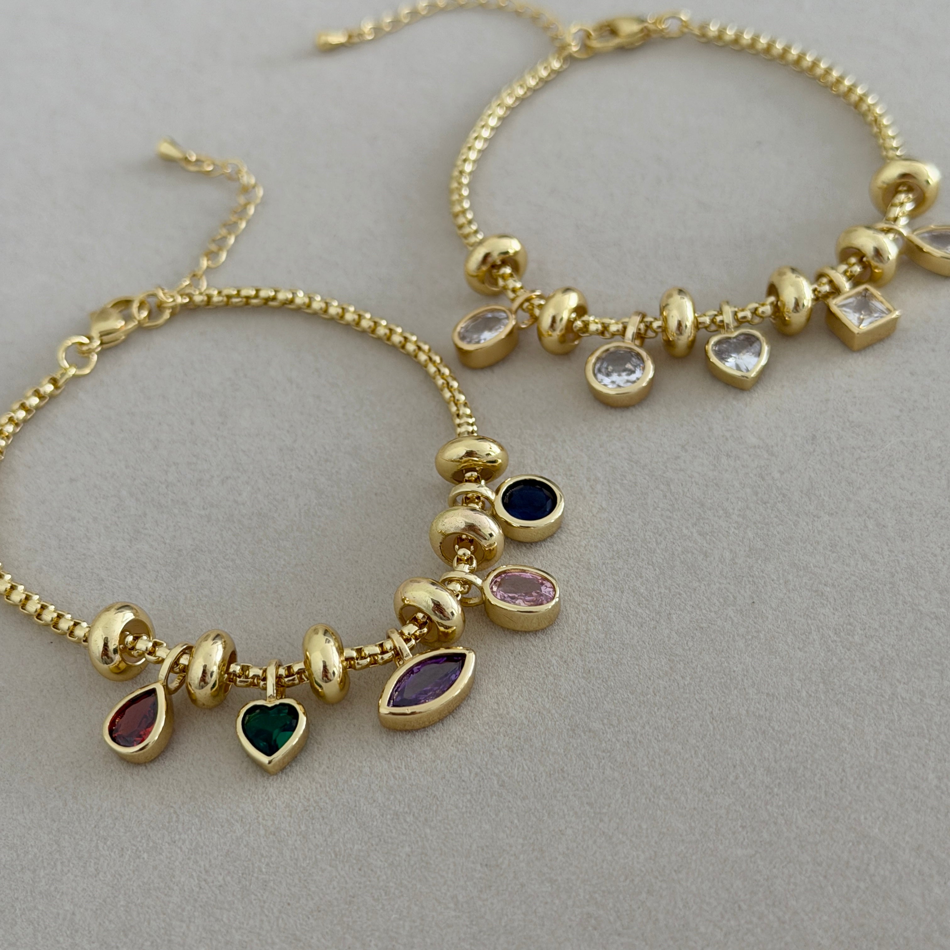 Gem Charm Bracelet