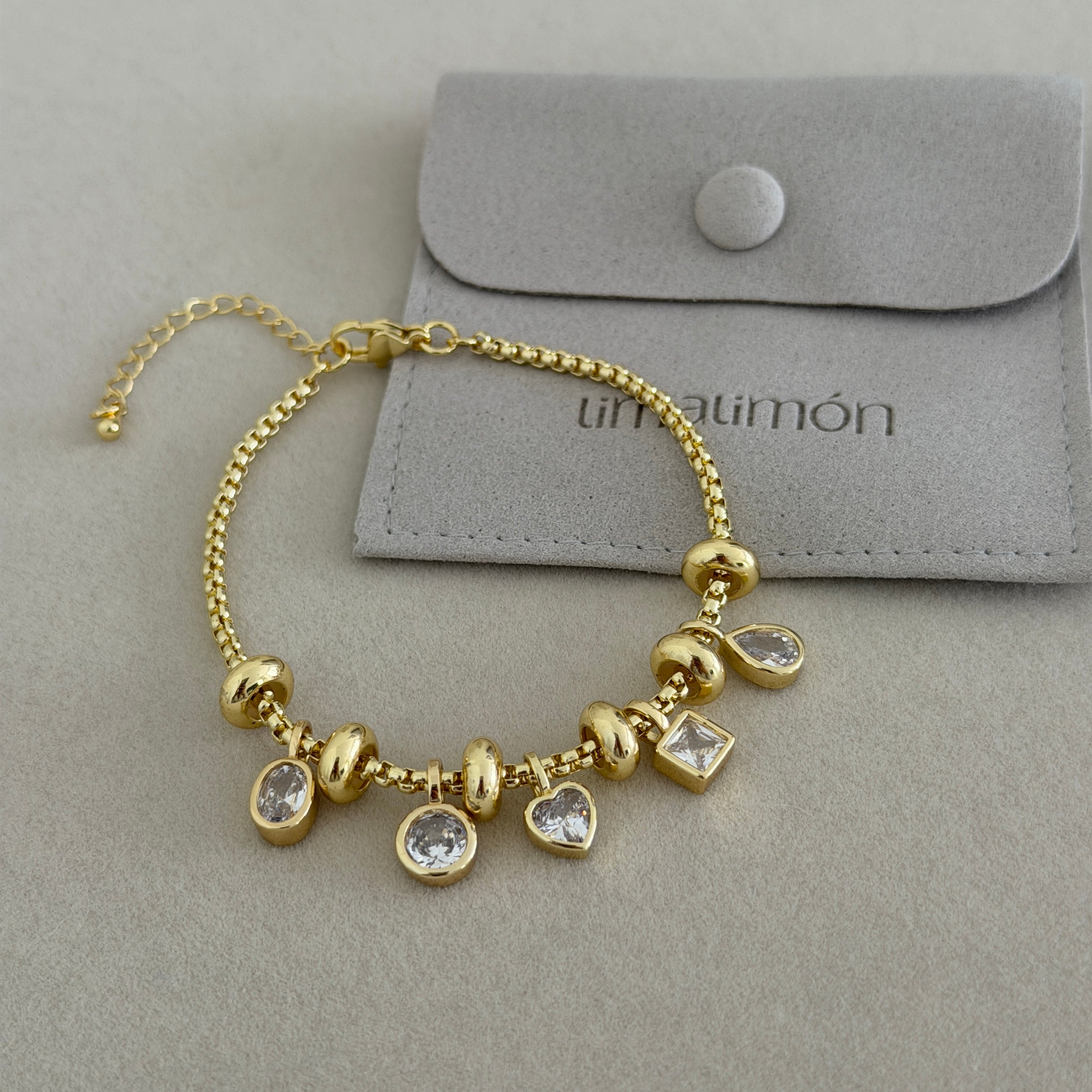 Gem Charm Bracelet
