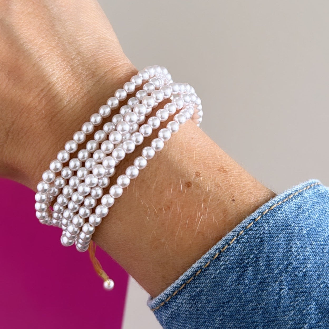 Triple Pearls Bracelet