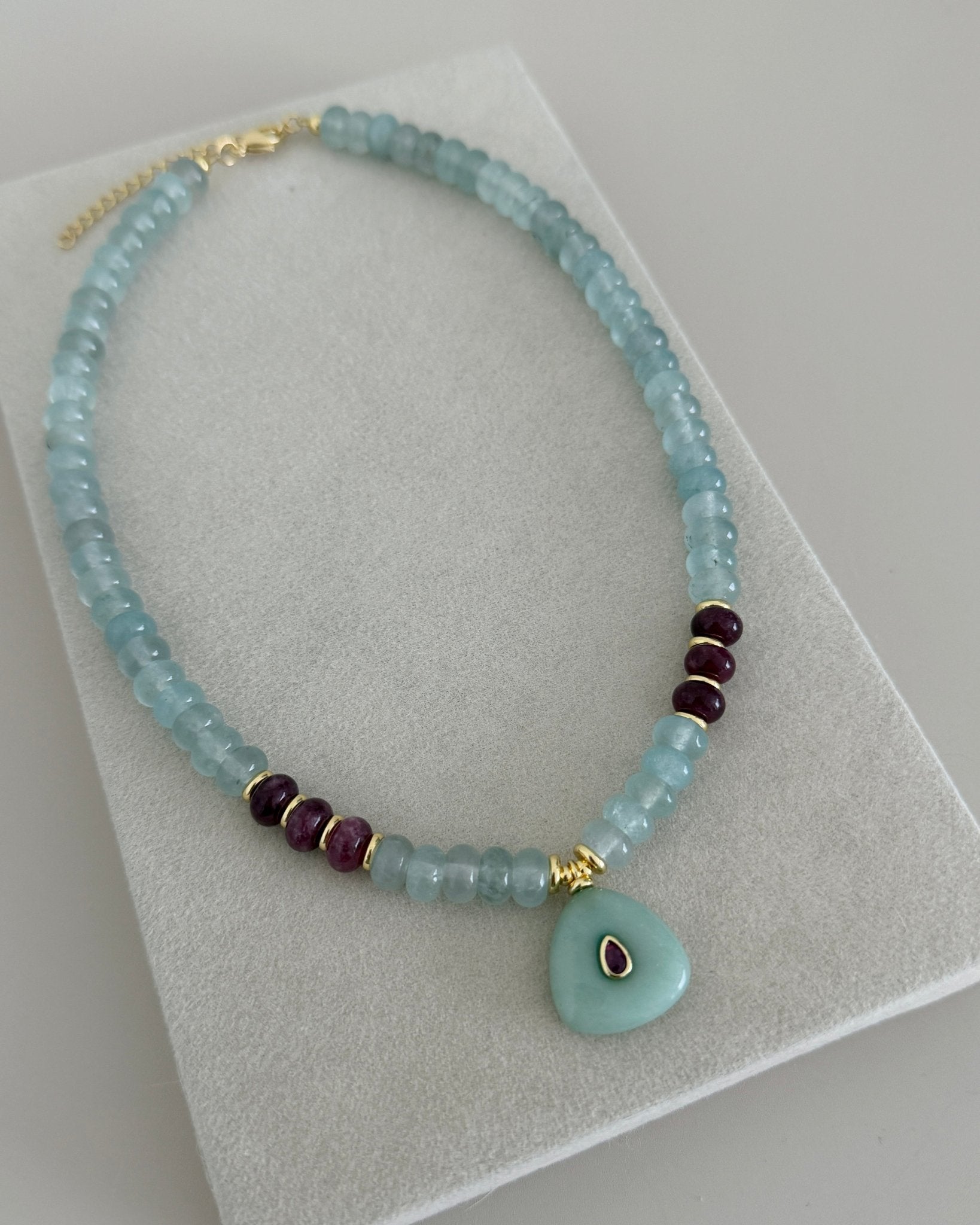 Aqua Aura Necklace - Necklace | LimaLimón Store - 4