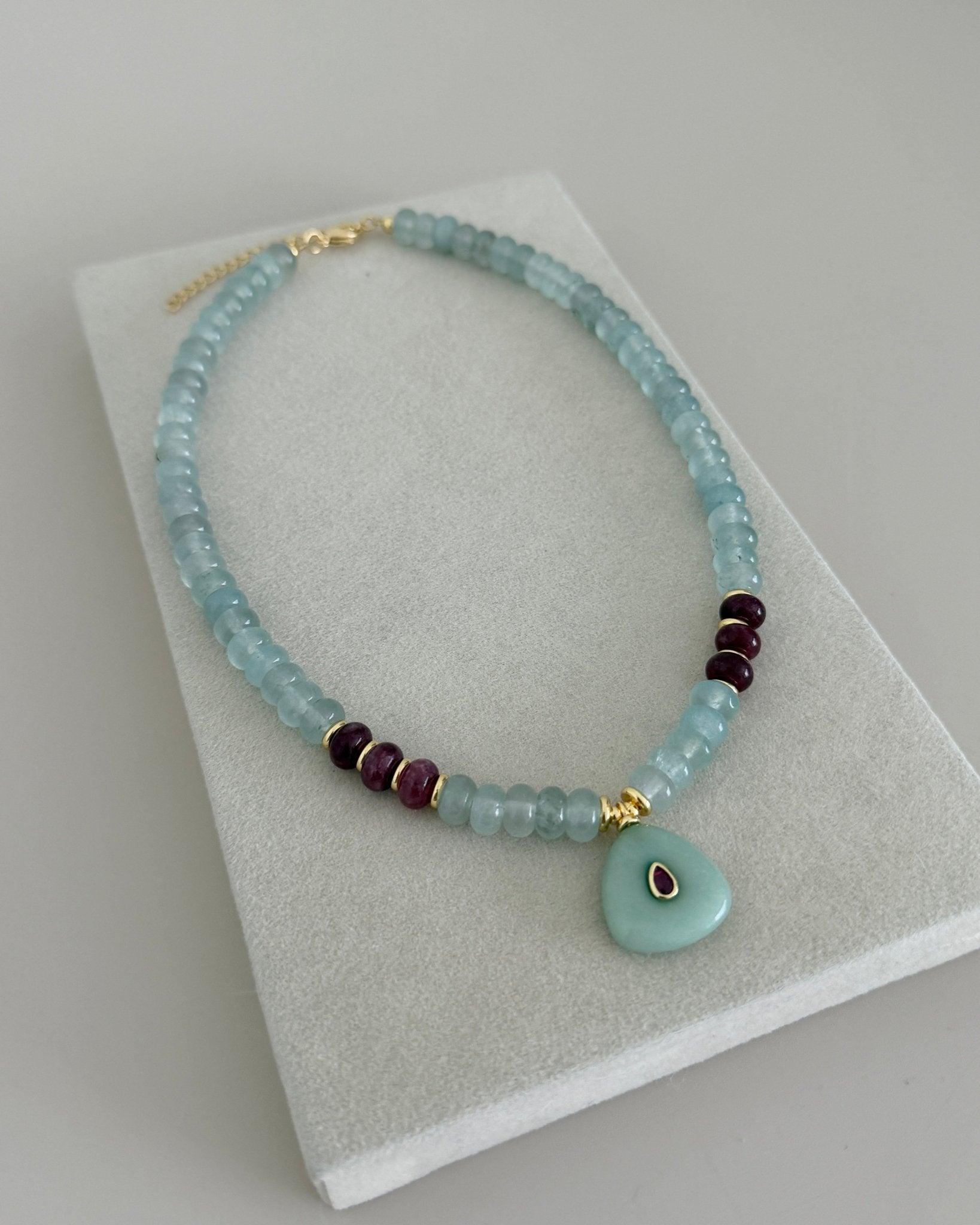 Aqua Aura Necklace - Necklace | LimaLimón Store - 1