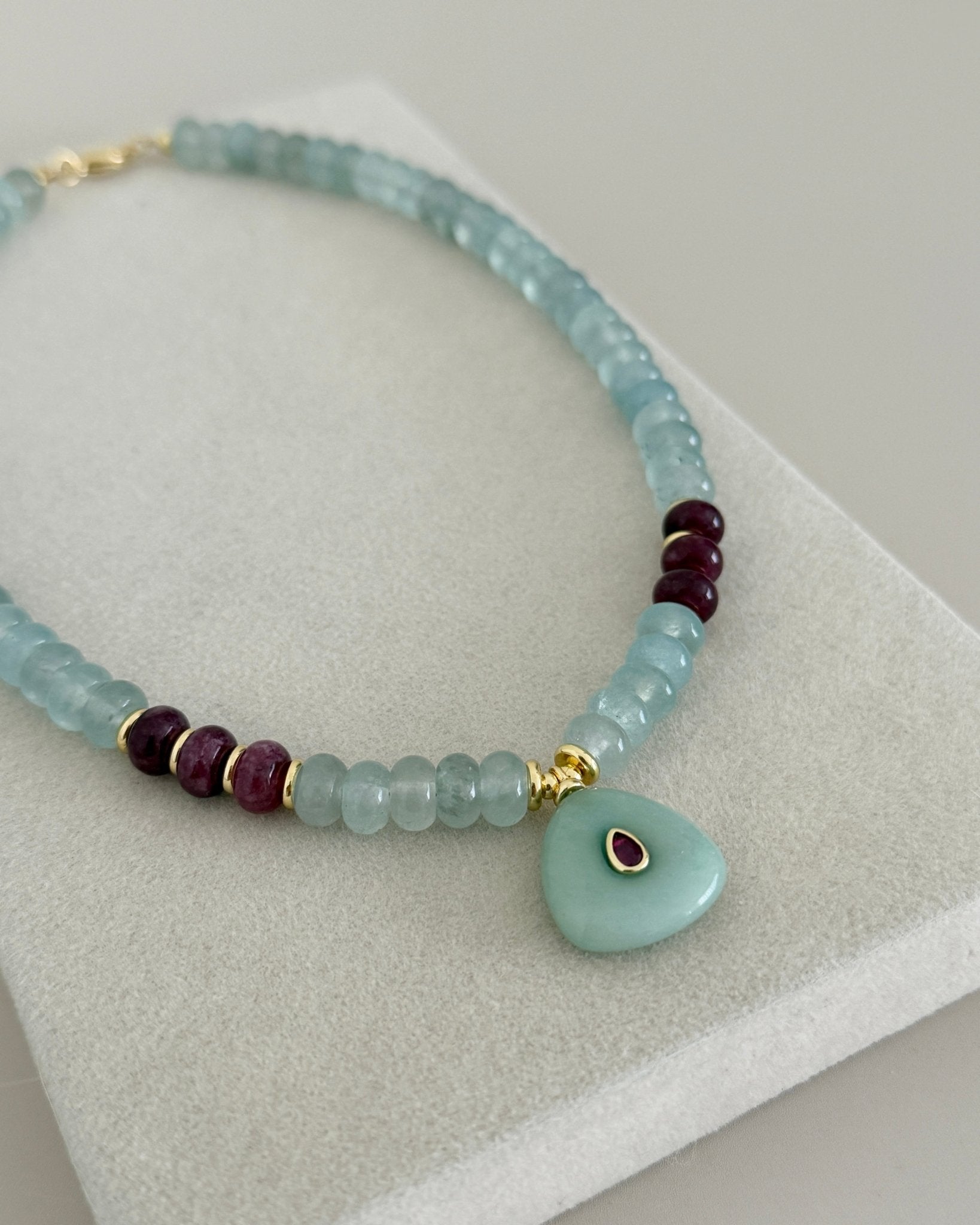 Aqua Aura Necklace - Necklace | LimaLimón Store - 5