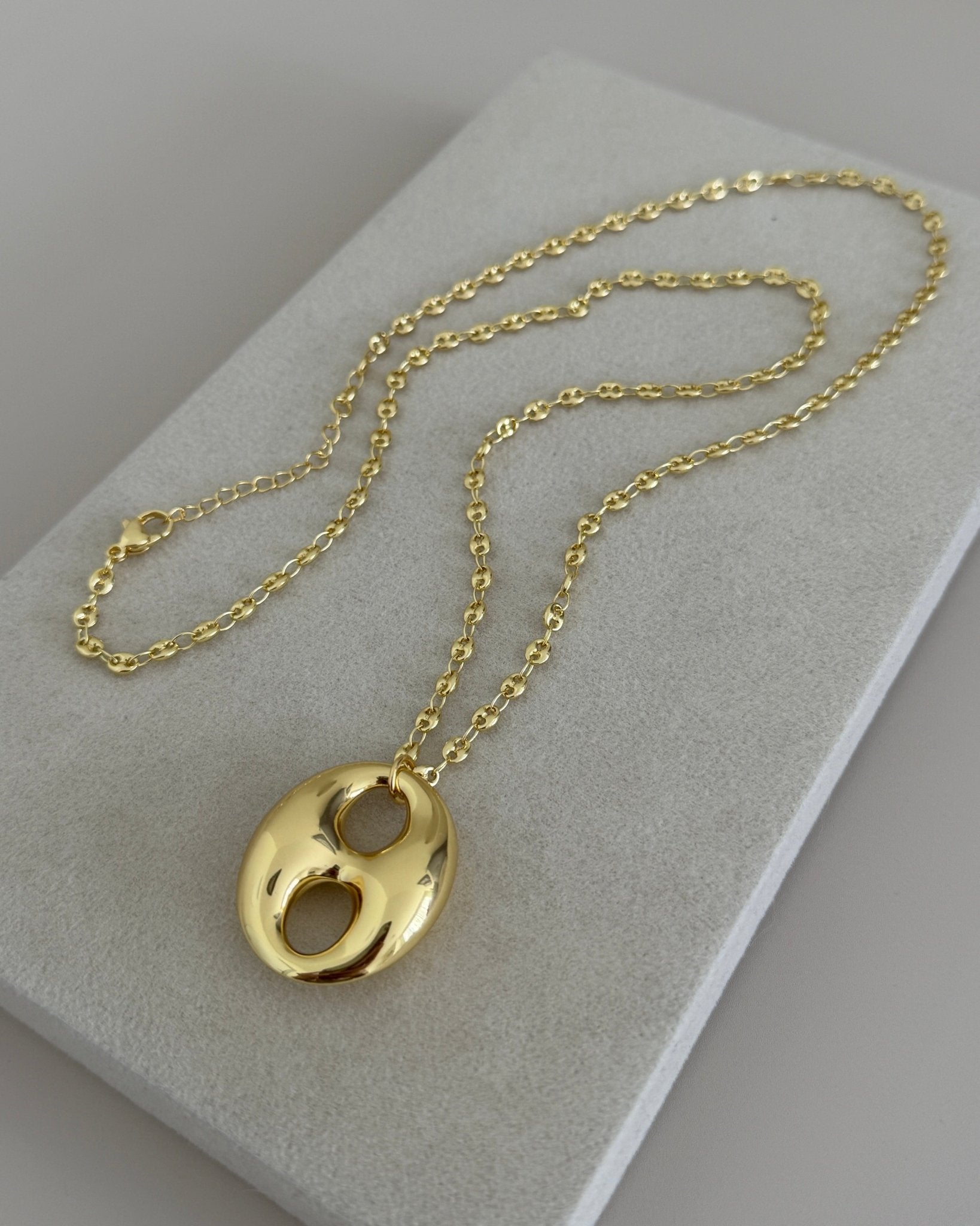 Aura Oval Long Necklace - Necklace | LimaLimón Store - 4