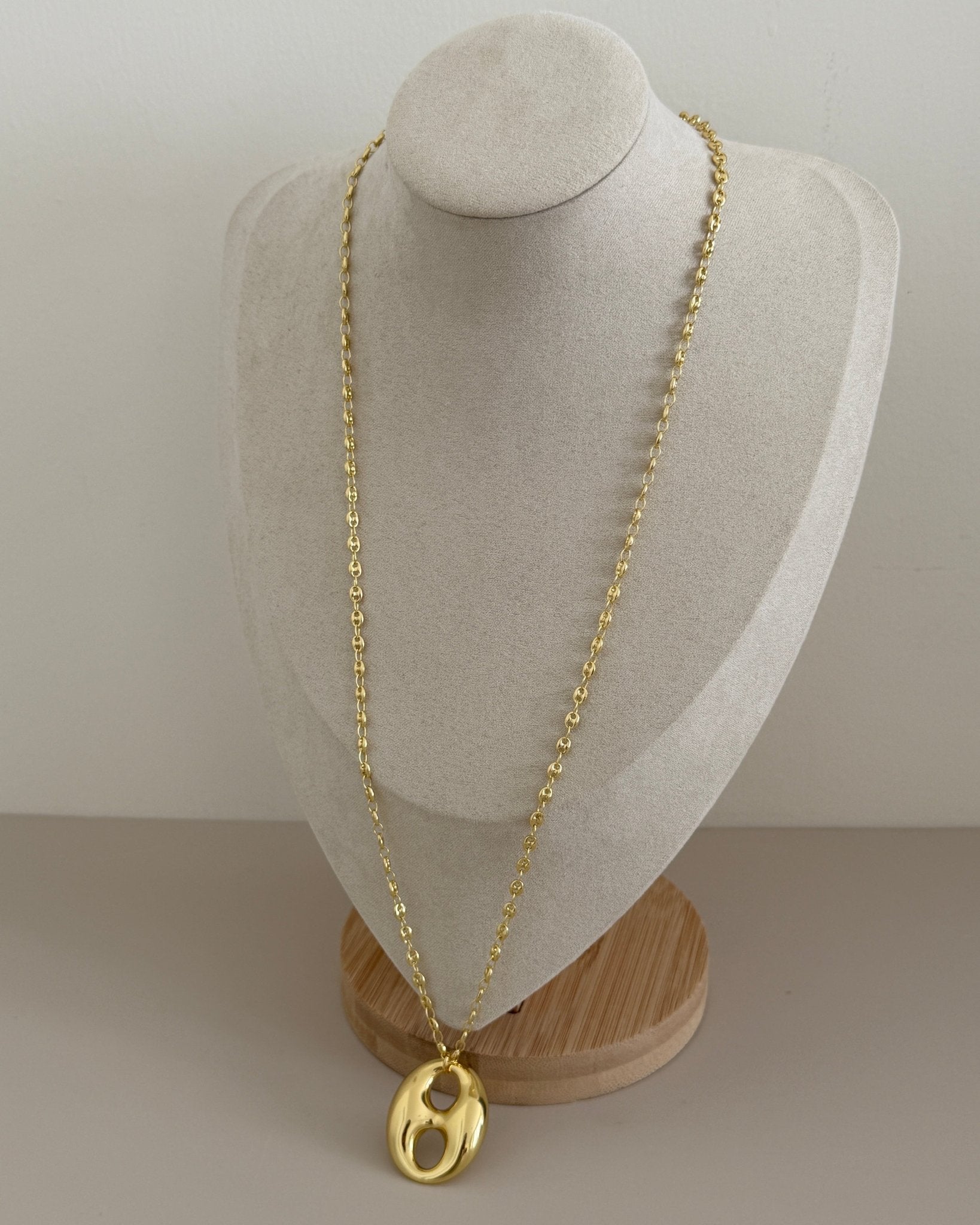 Aura Oval Long Necklace - Necklace | LimaLimón Store - 3