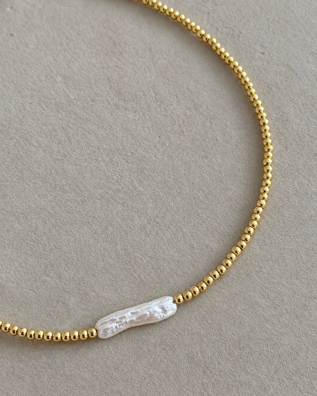 Beach Pearl Beaded Choker - Necklaces | LimaLimón Store - 3