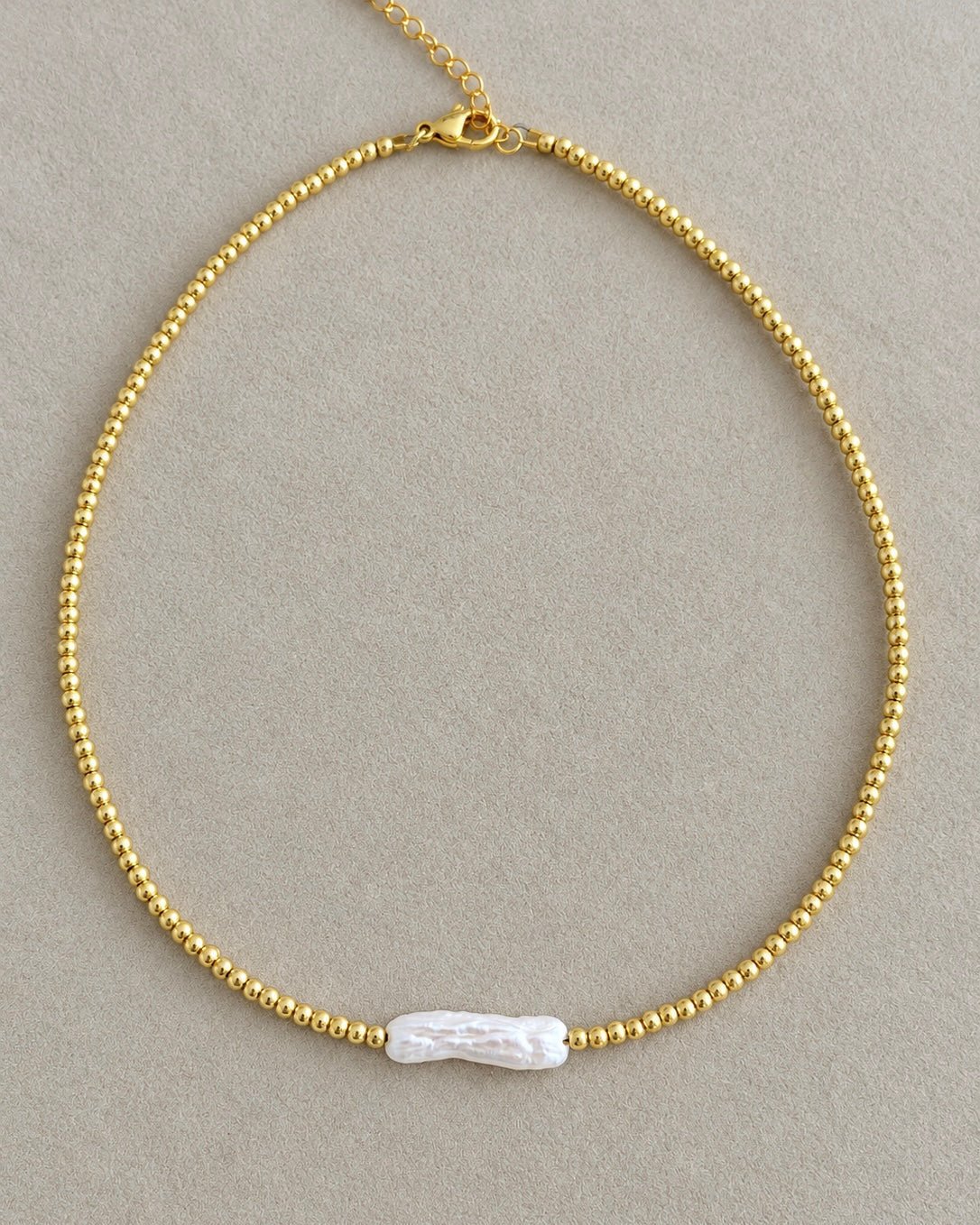 Beach Pearl Beaded Choker - Necklaces | LimaLimón Store - 1