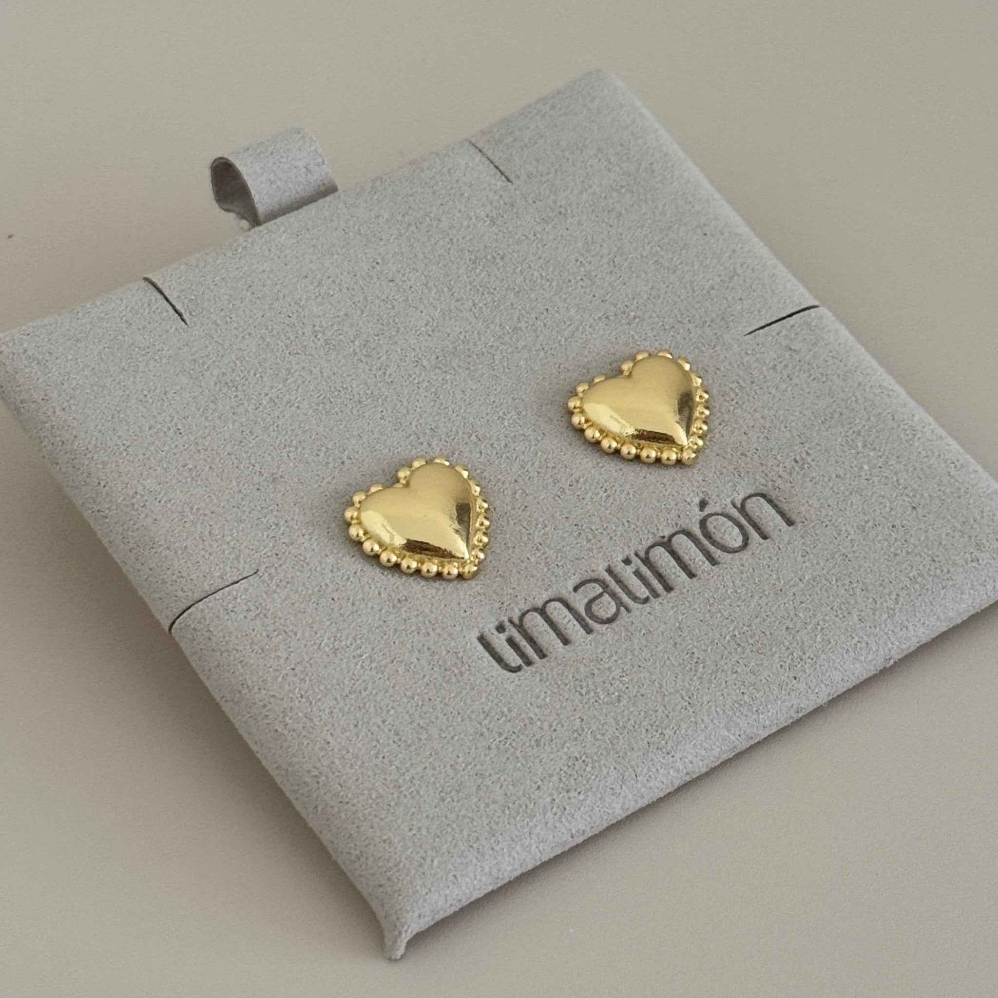 Beaded Heart Studs - Earring | LimaLimón Store - 4
