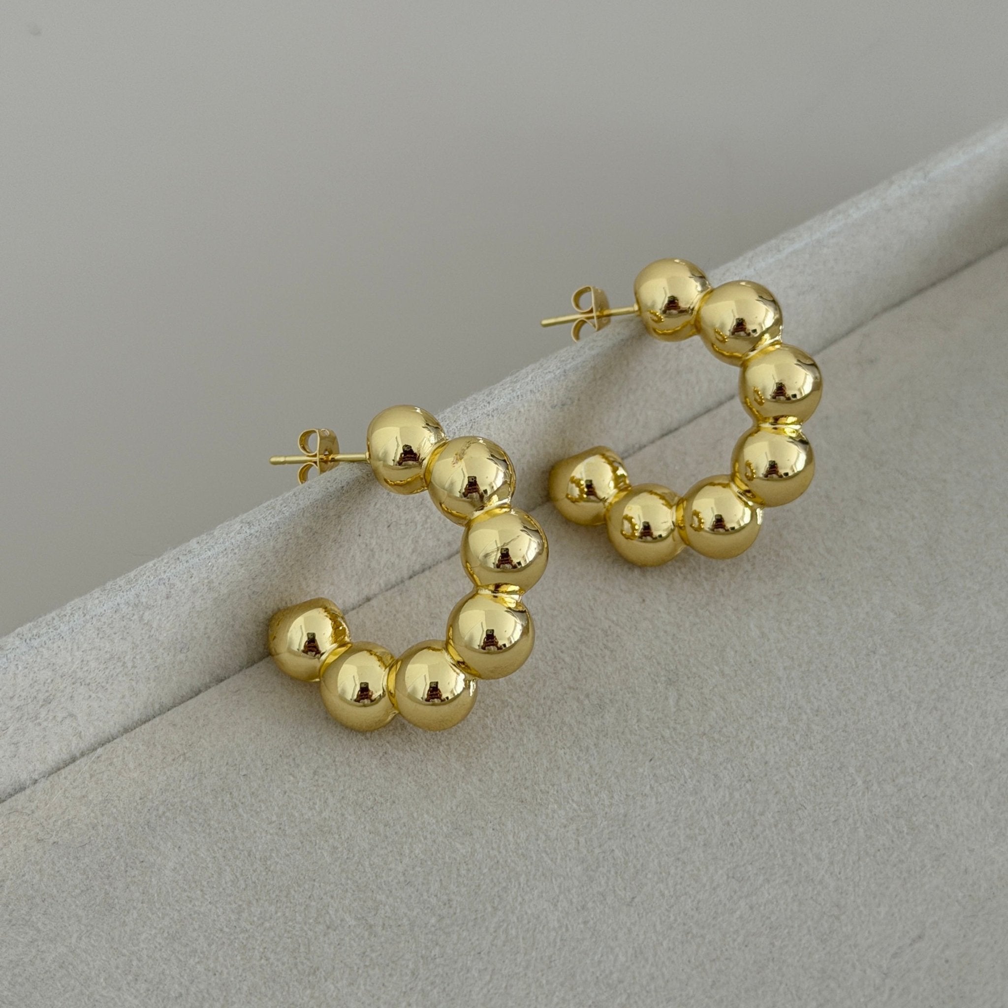 Beaded Hoop Earrings - Earring | LimaLimón Store - 2