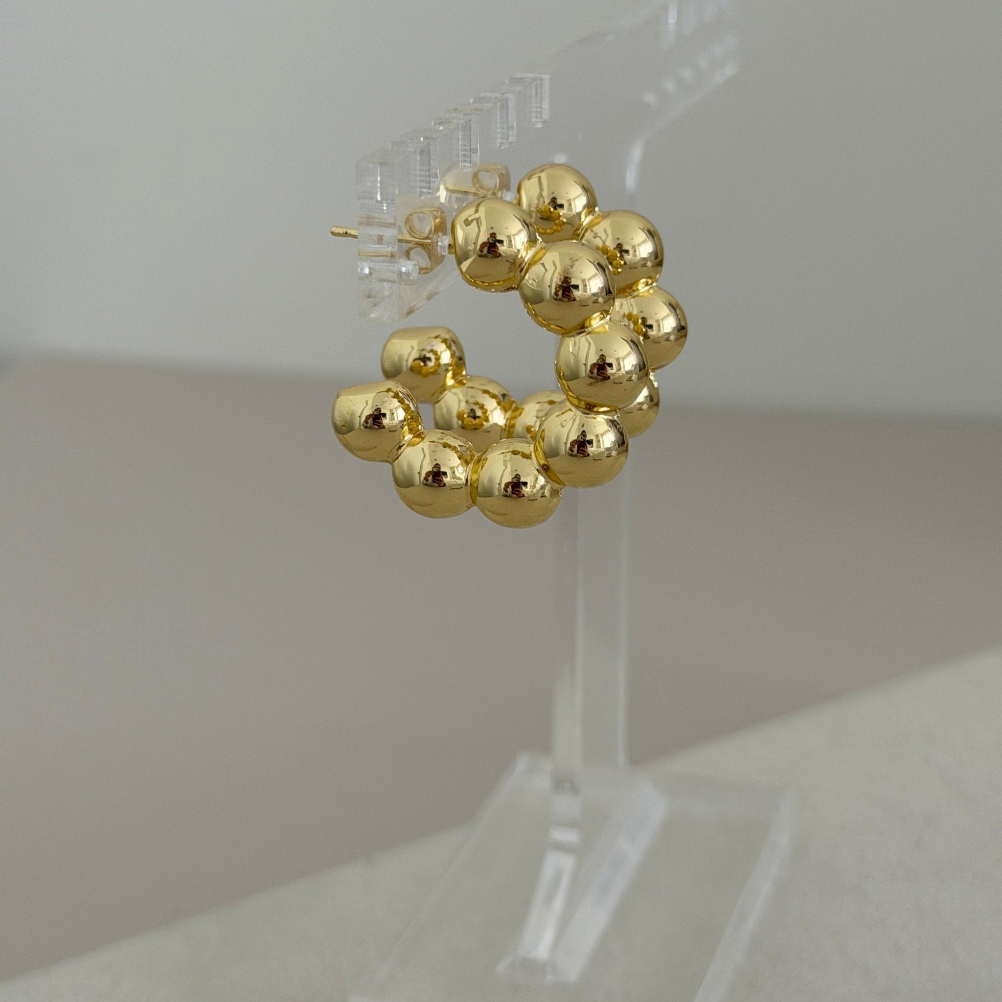 Beaded Hoop Earrings - Earring | LimaLimón Store - 3