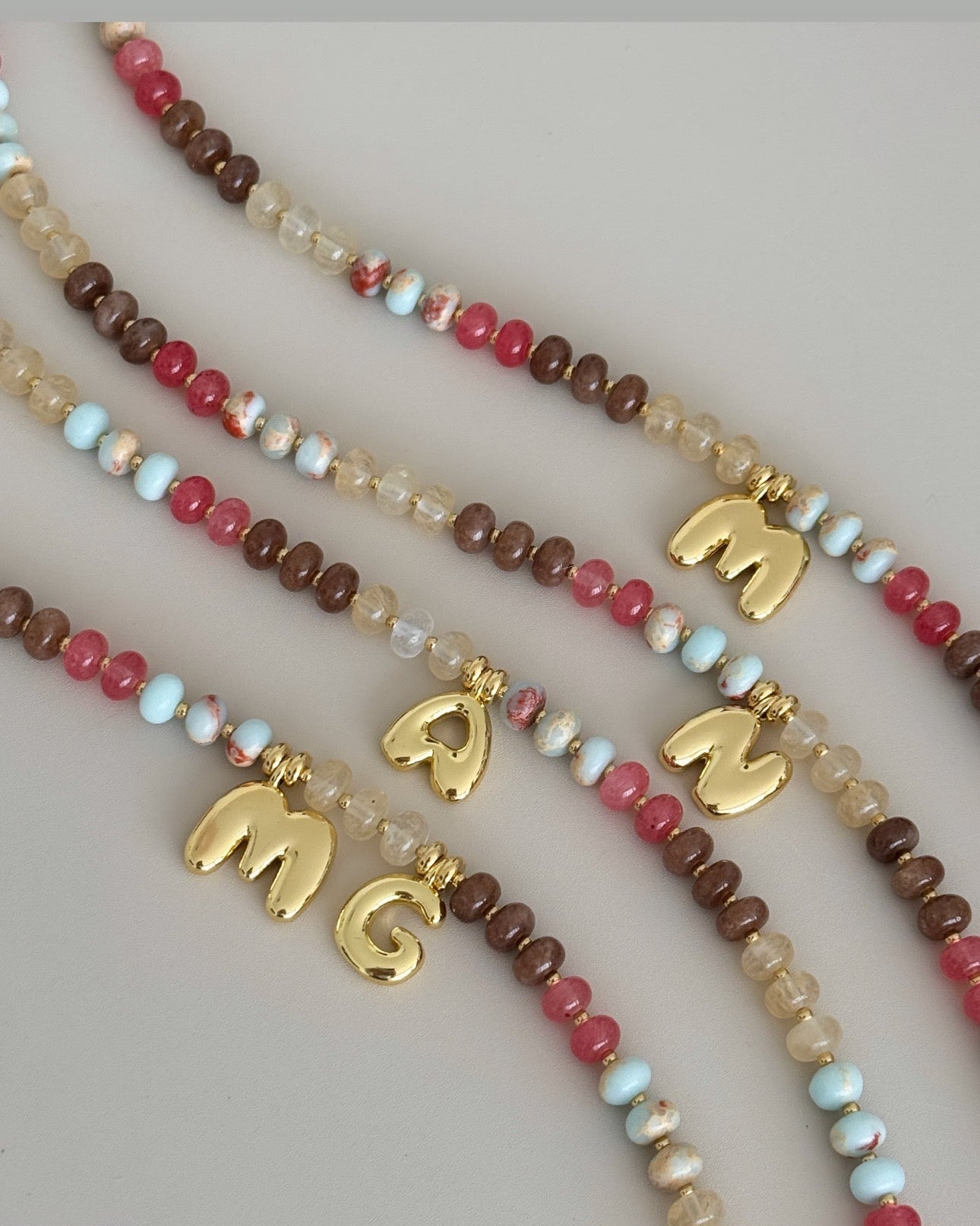 Beaded Initial Necklace - Collares | LimaLimón Store - 4