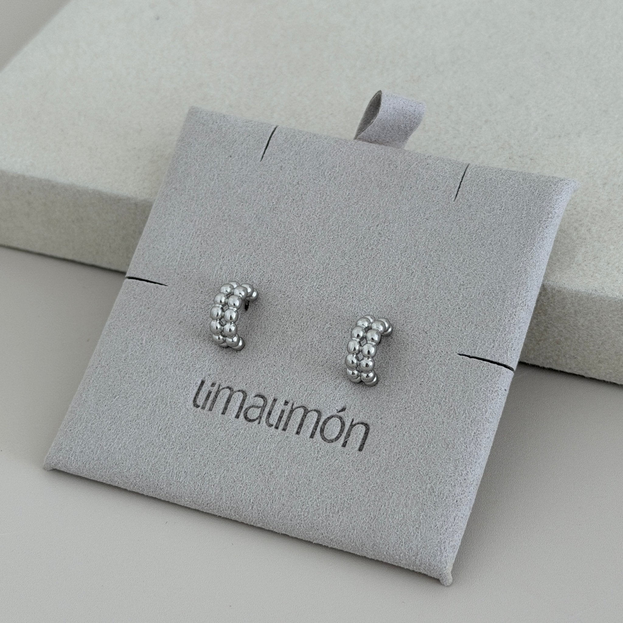 Beaded Mini Hoop Earrings - Earring | LimaLimón Store - 2