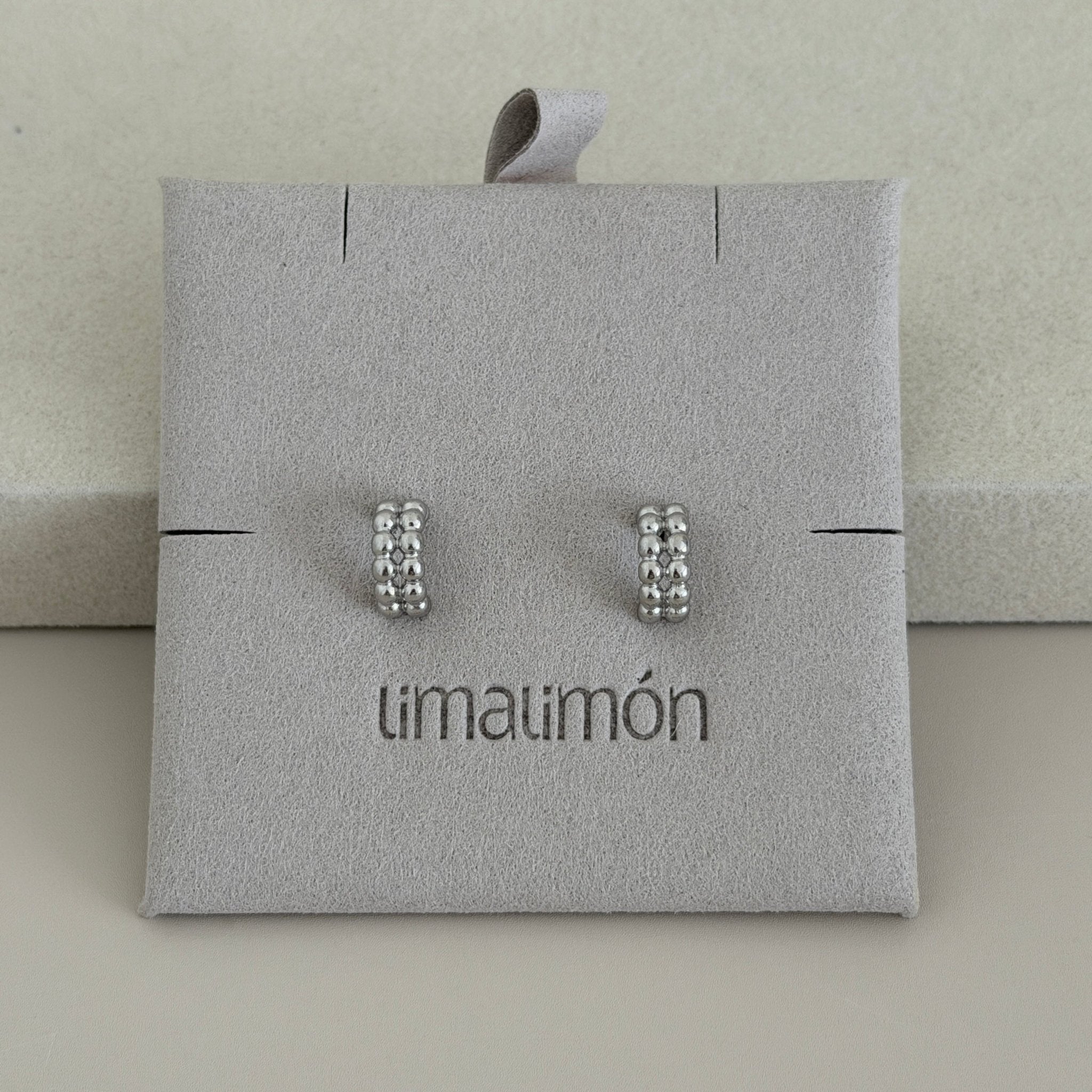 Beaded Mini Hoop Earrings - Earring | LimaLimón Store - 3