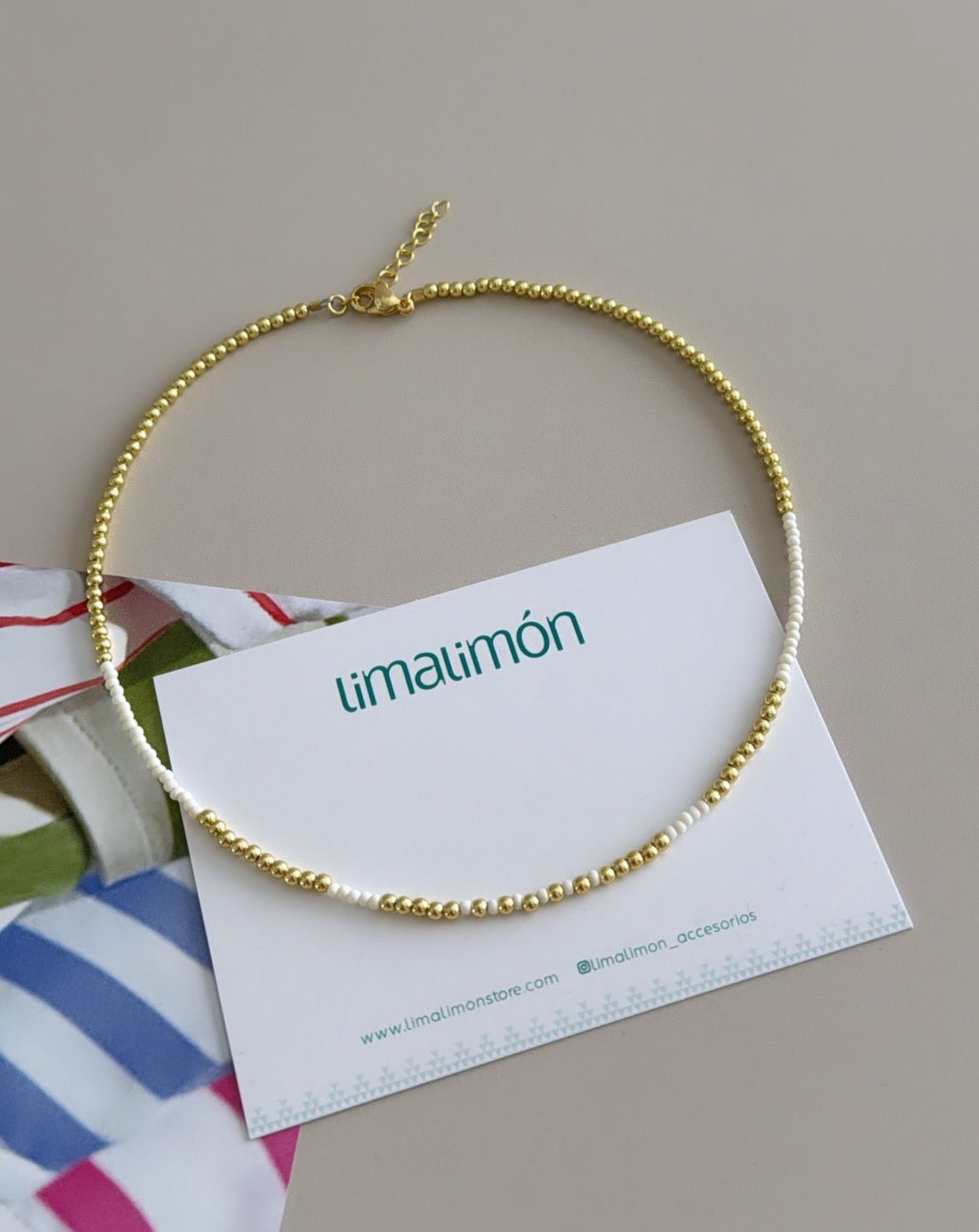 Beads Colors Necklace - Necklace | LimaLimón Store - 5