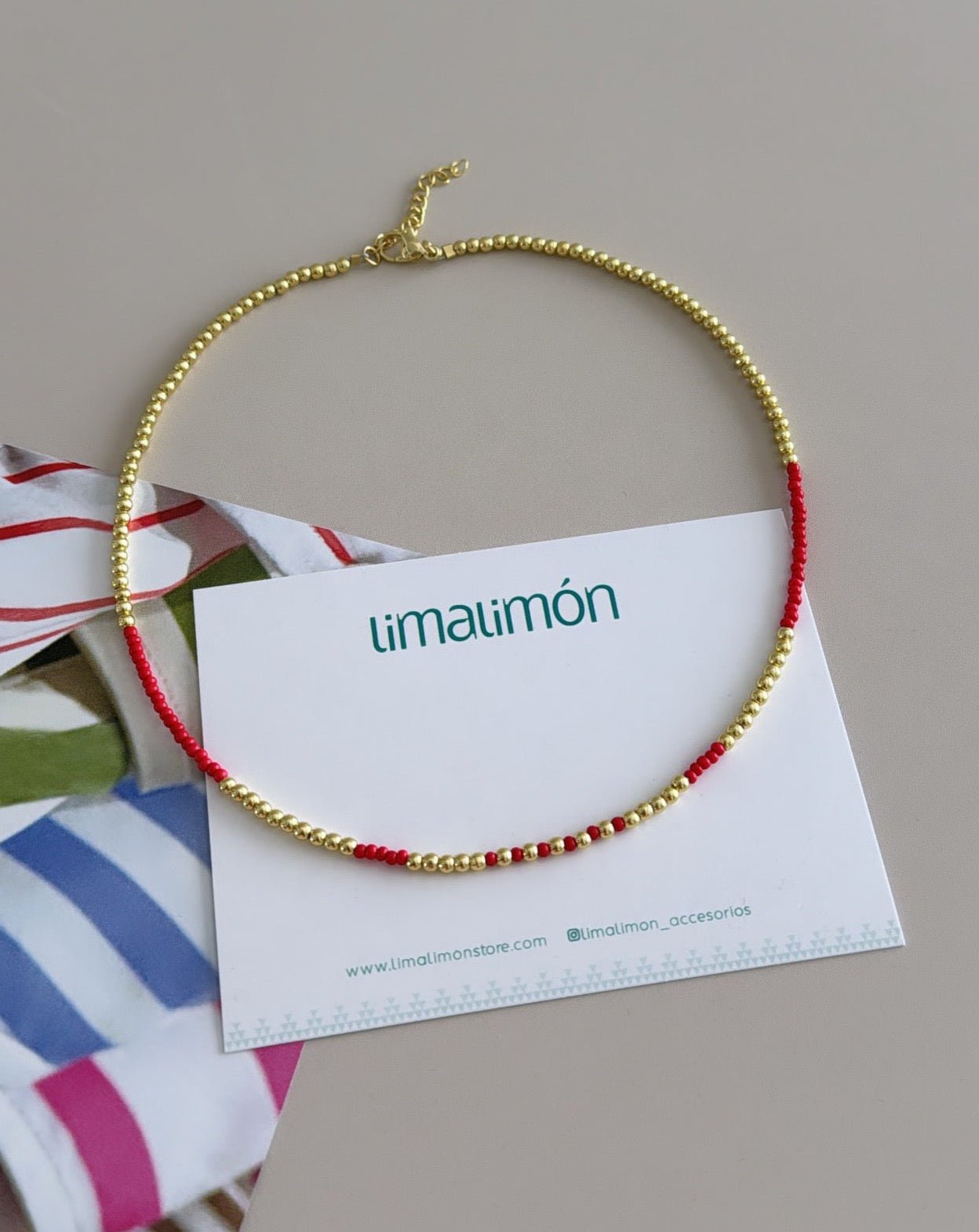 Beads Colors Necklace - Necklace | LimaLimón Store - 6