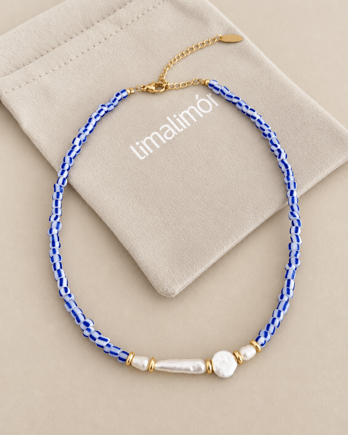 Blue Coast Pearl Choker - Necklaces | LimaLimón Store - 4