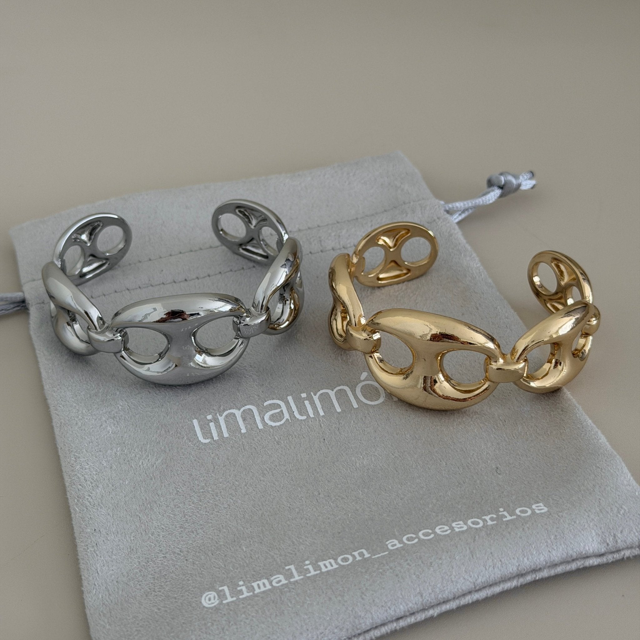 Bold Link Statement Ring - Bracelets | LimaLimón Store - 4
