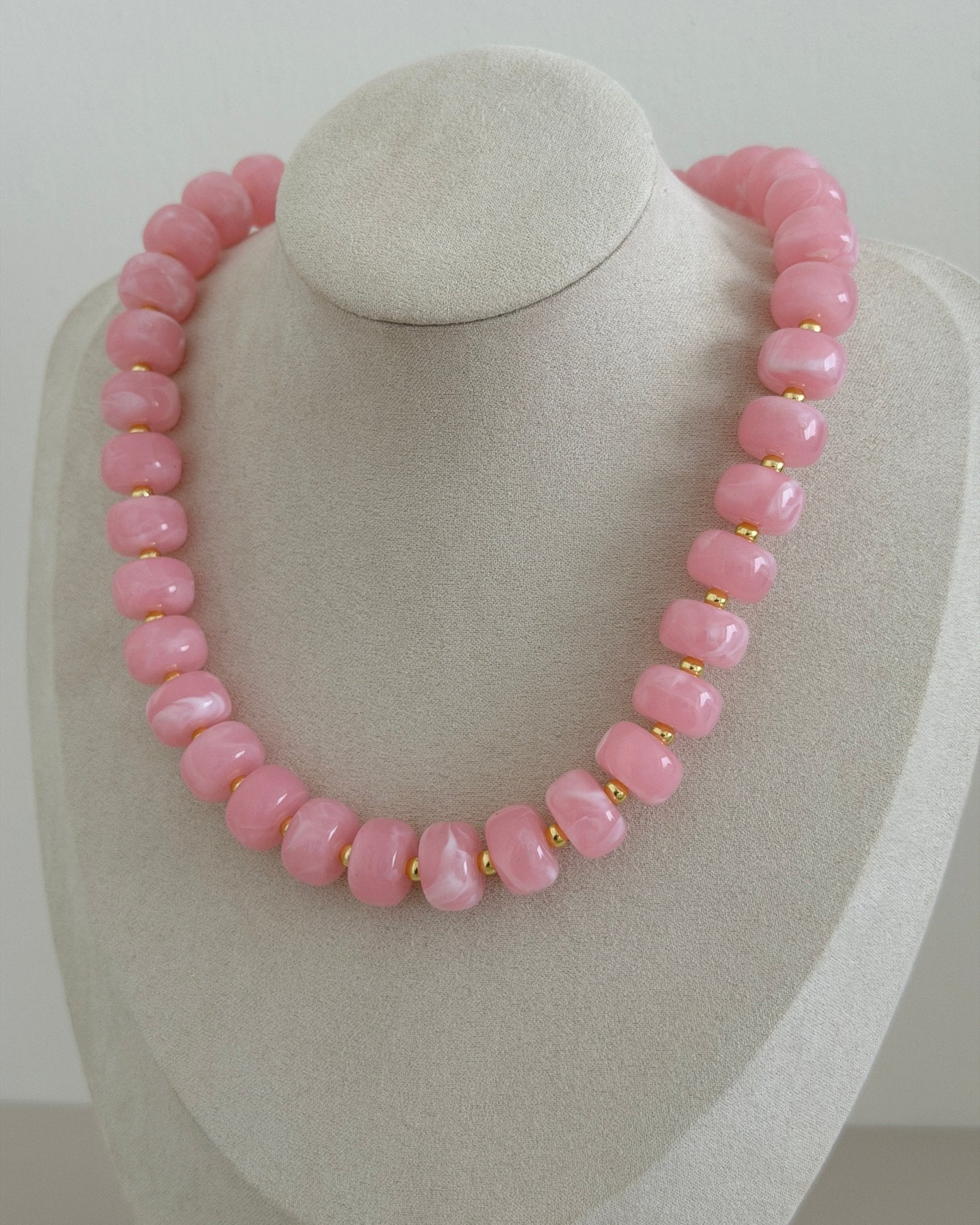Candy Stone Beaded Necklace - Necklaces | LimaLimón Store - 4