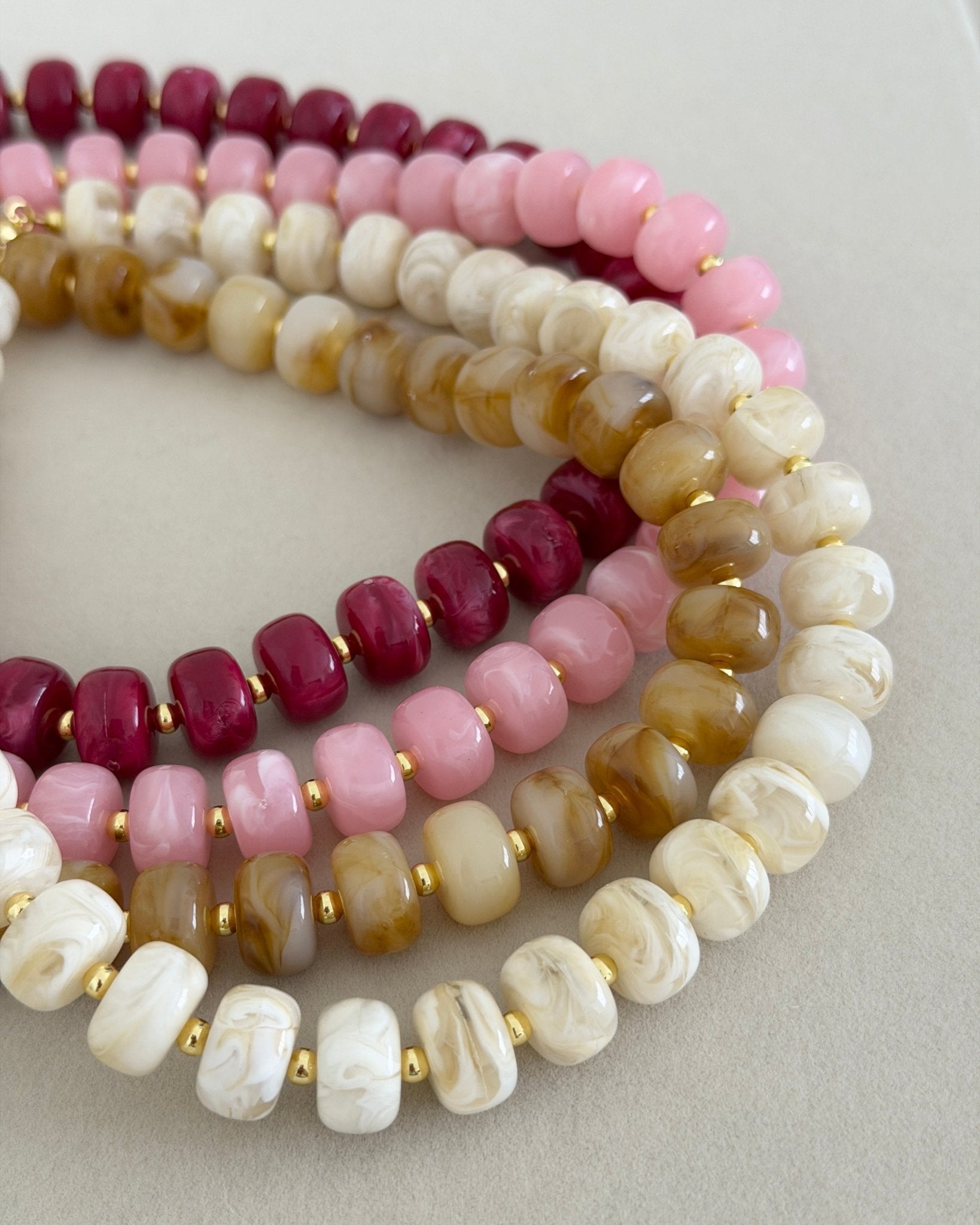 Candy Stone Beaded Necklace - Necklaces | LimaLimón Store - 6