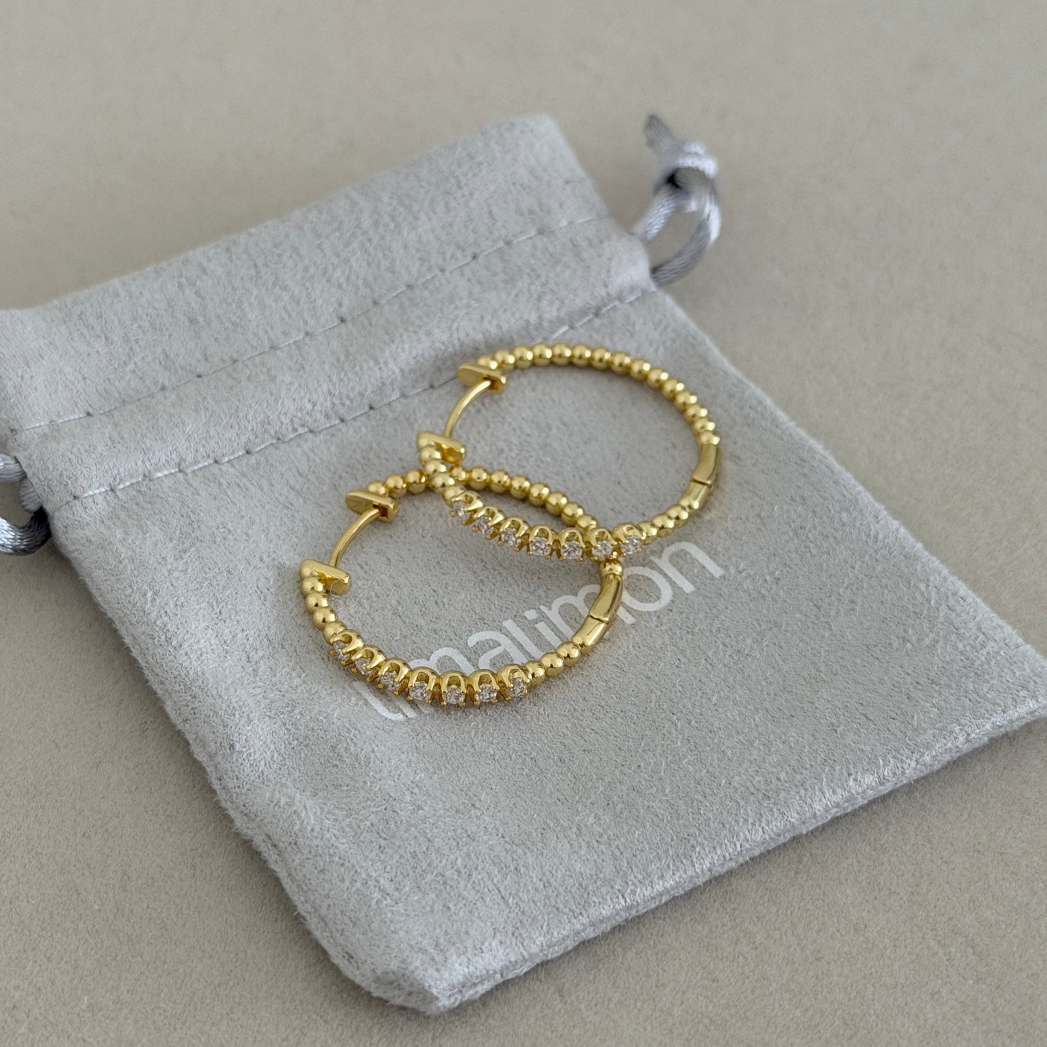 Celeste Spark Hoop Earrings - Earring | LimaLimón Store - 5