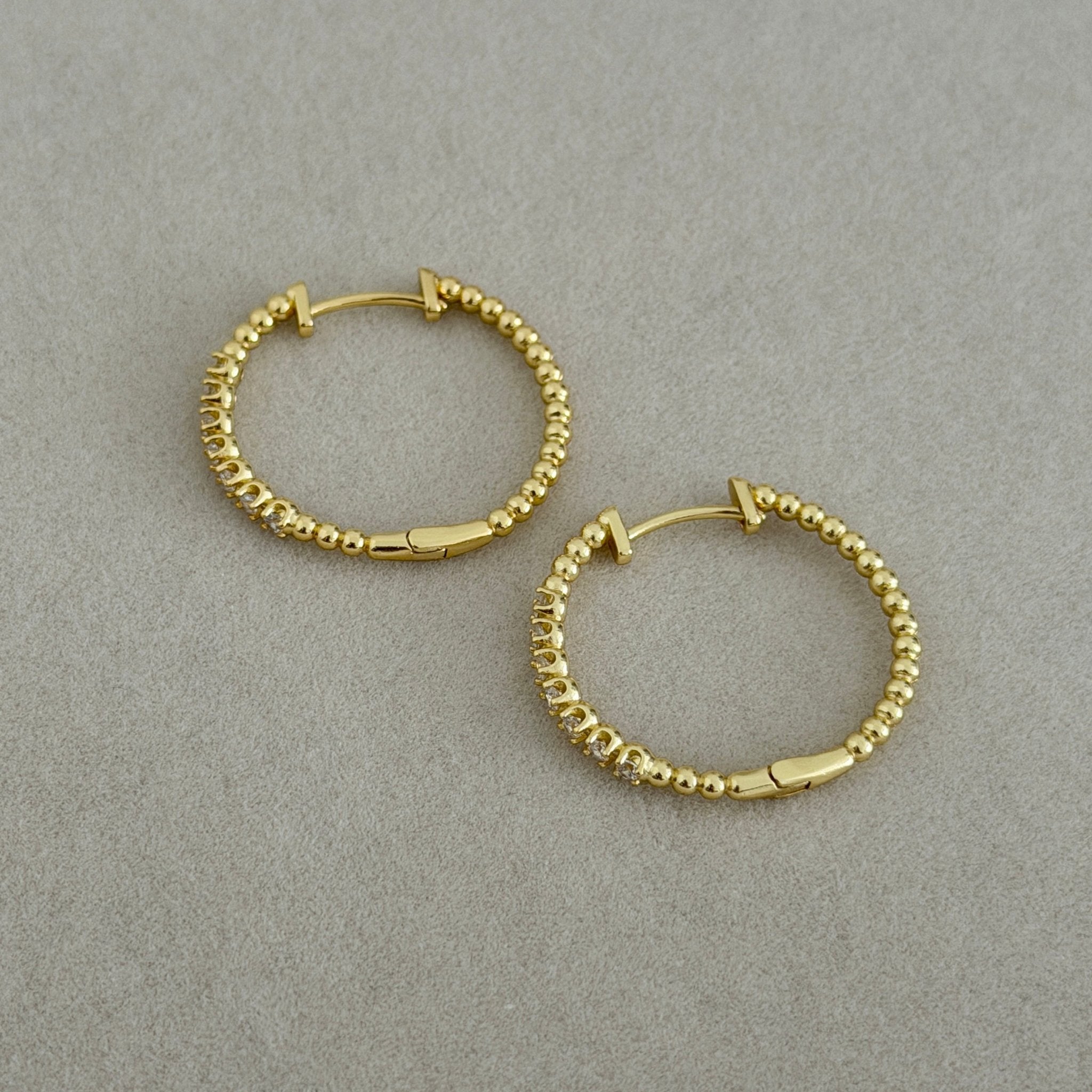Celeste Spark Hoop Earrings - Earring | LimaLimón Store - 2