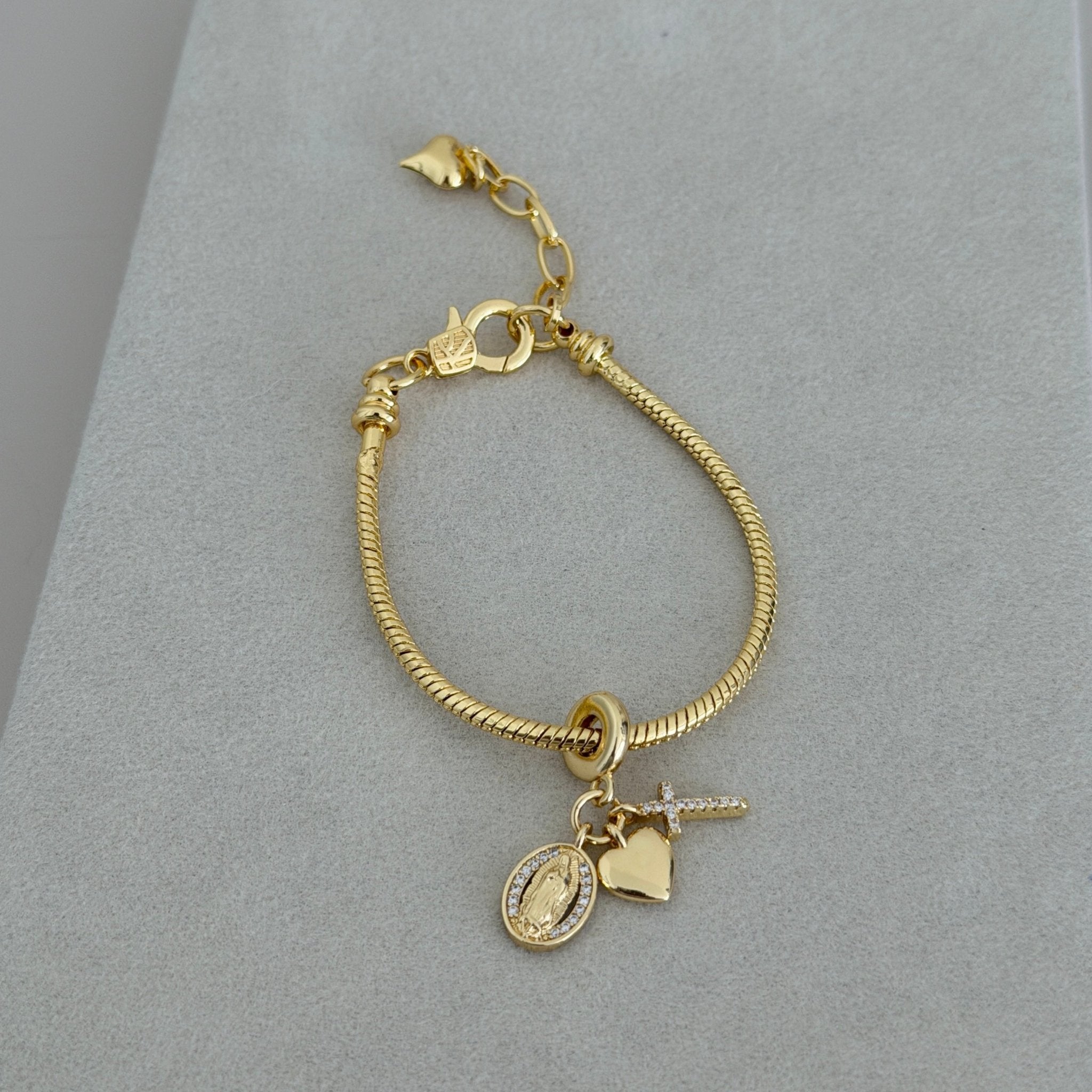 Charm Snake Chain Bracelet - Bracelet | LimaLimón Store - 4