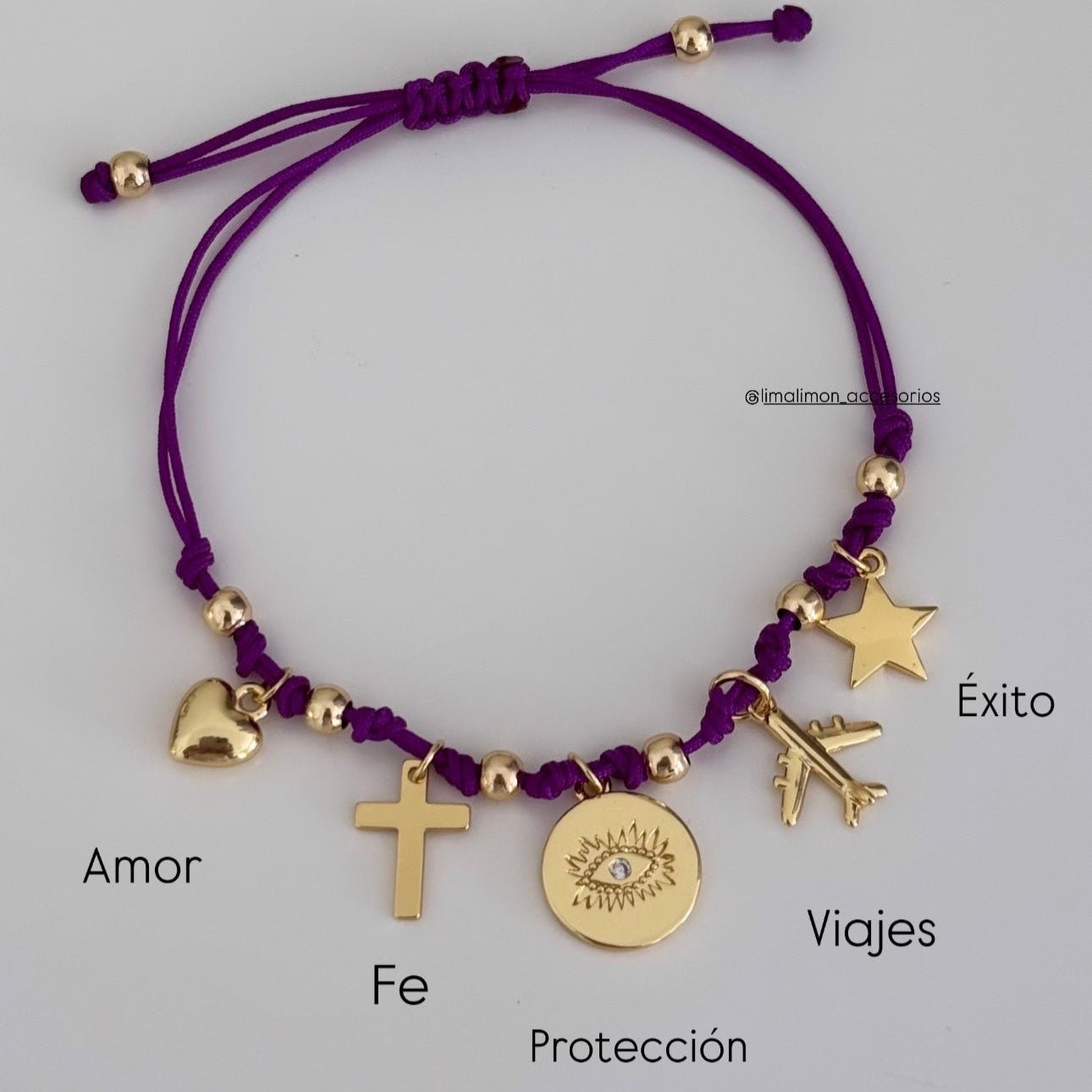 Charms Cord Bracelet - Bracelets | LimaLimón Store - 7