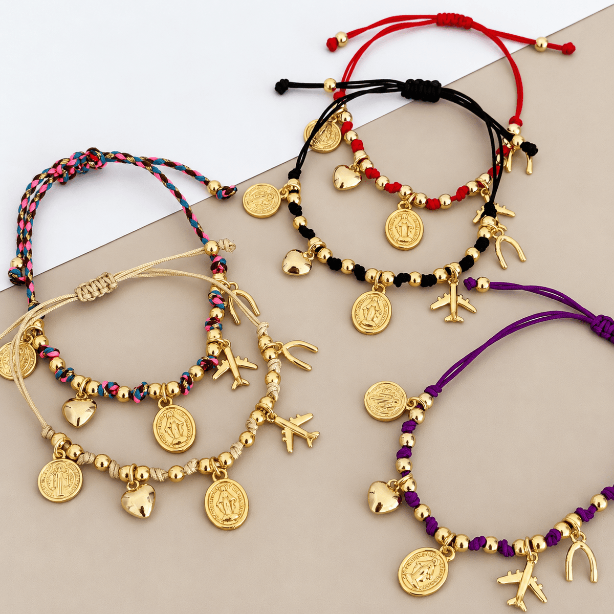 Charms Cord Bracelet - Bracelets | LimaLimón Store - 1