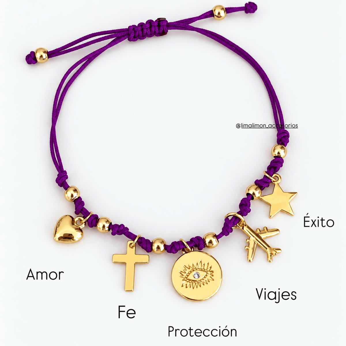 Charms Cord Bracelet - Bracelets | LimaLimón Store - 9