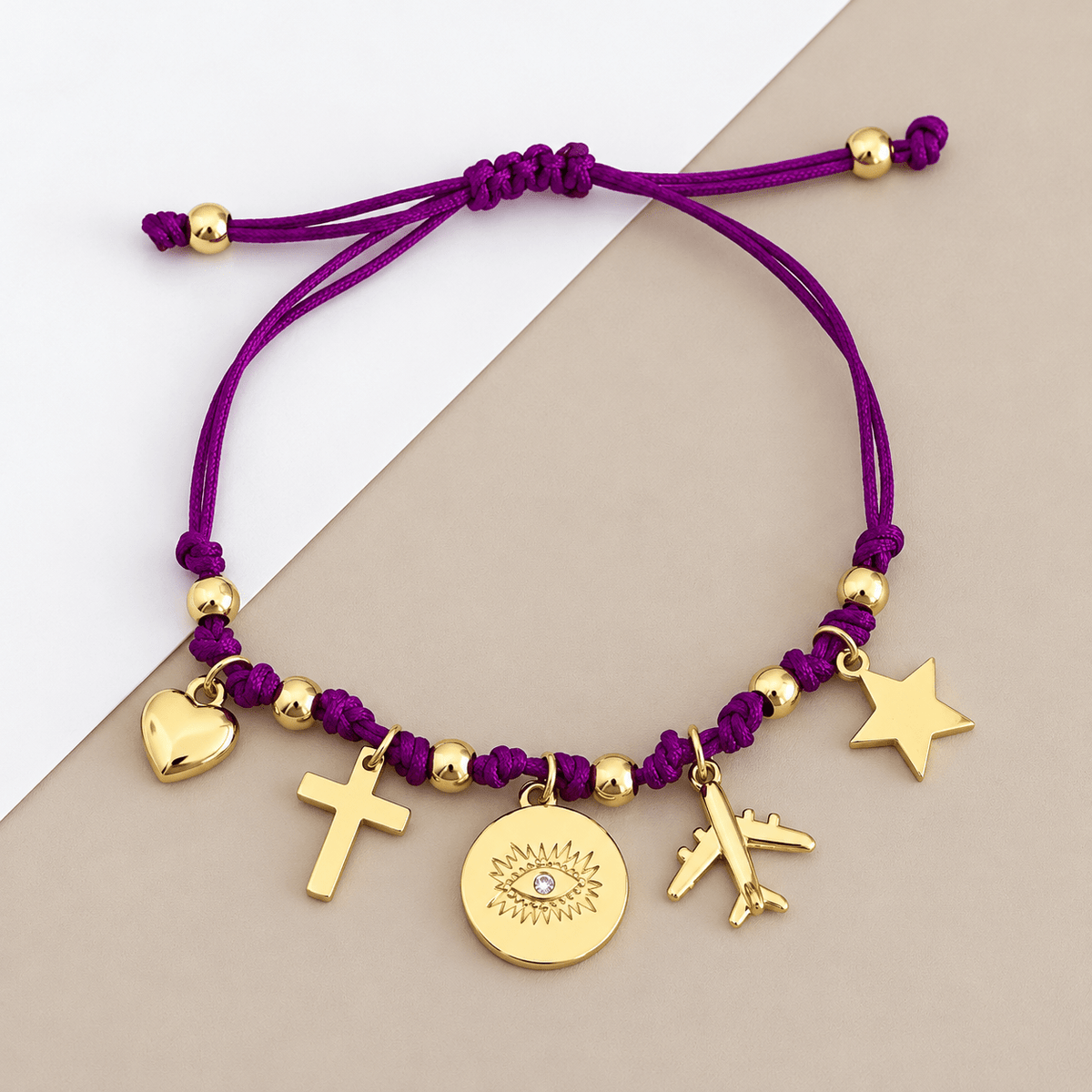 Charms Cord Bracelet - Bracelets | LimaLimón Store - 4