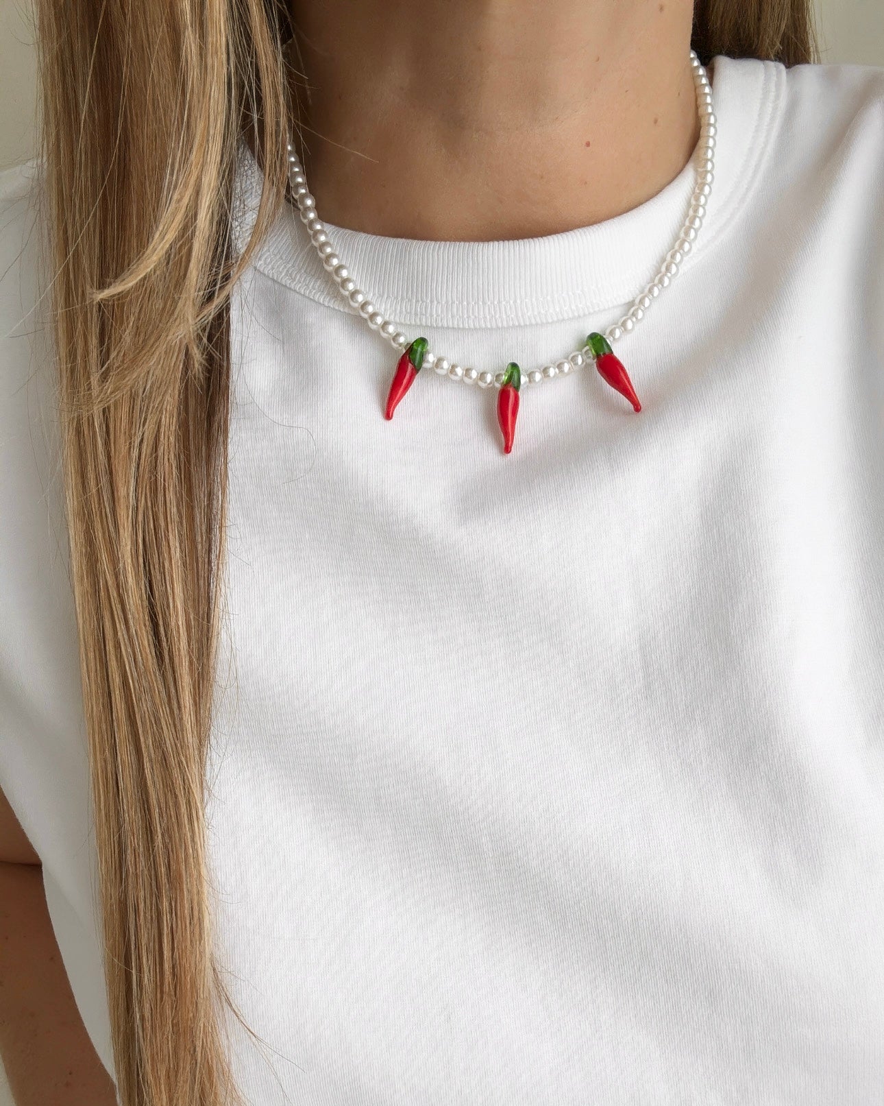 Chili Pearls Necklace - Necklace | LimaLimón Store - 4