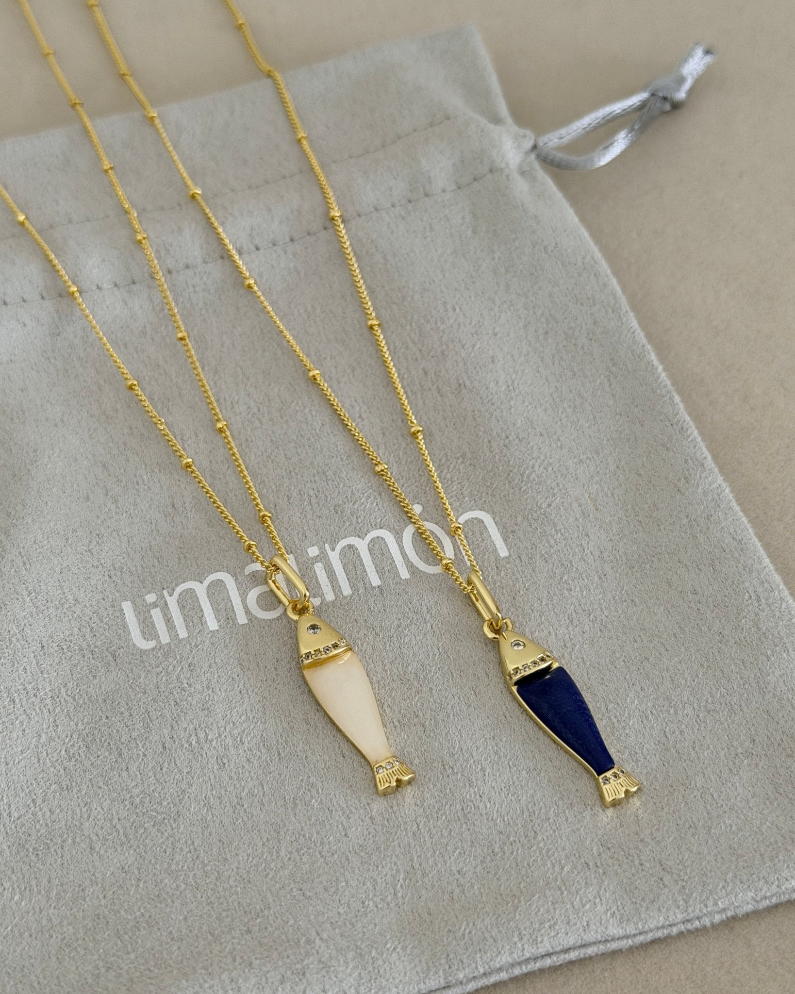 Coastal Fish Pendant Necklace - Necklaces | LimaLimón Store - 7