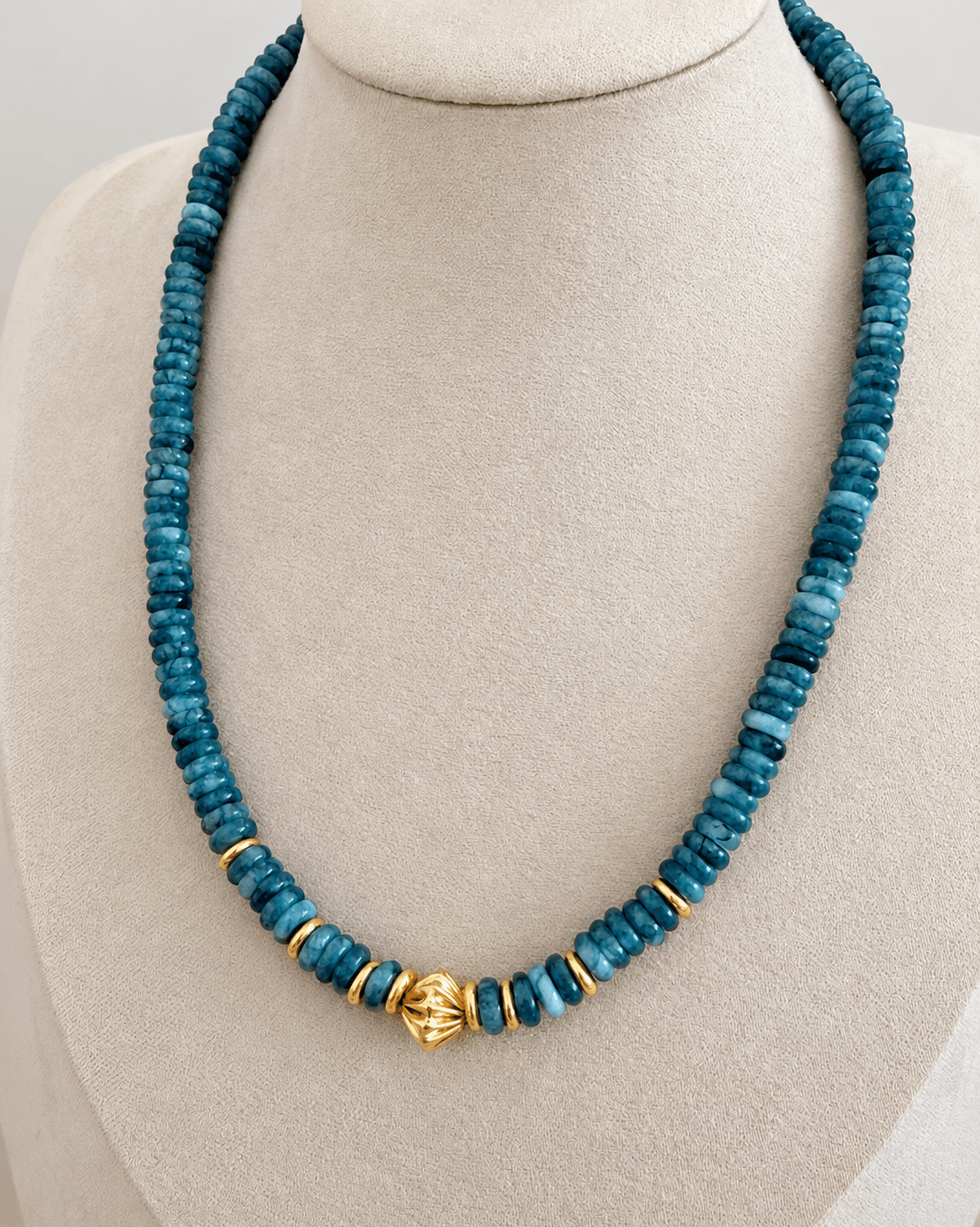 Coastal Stone Beaded Necklace - Necklaces | LimaLimón Store - 2