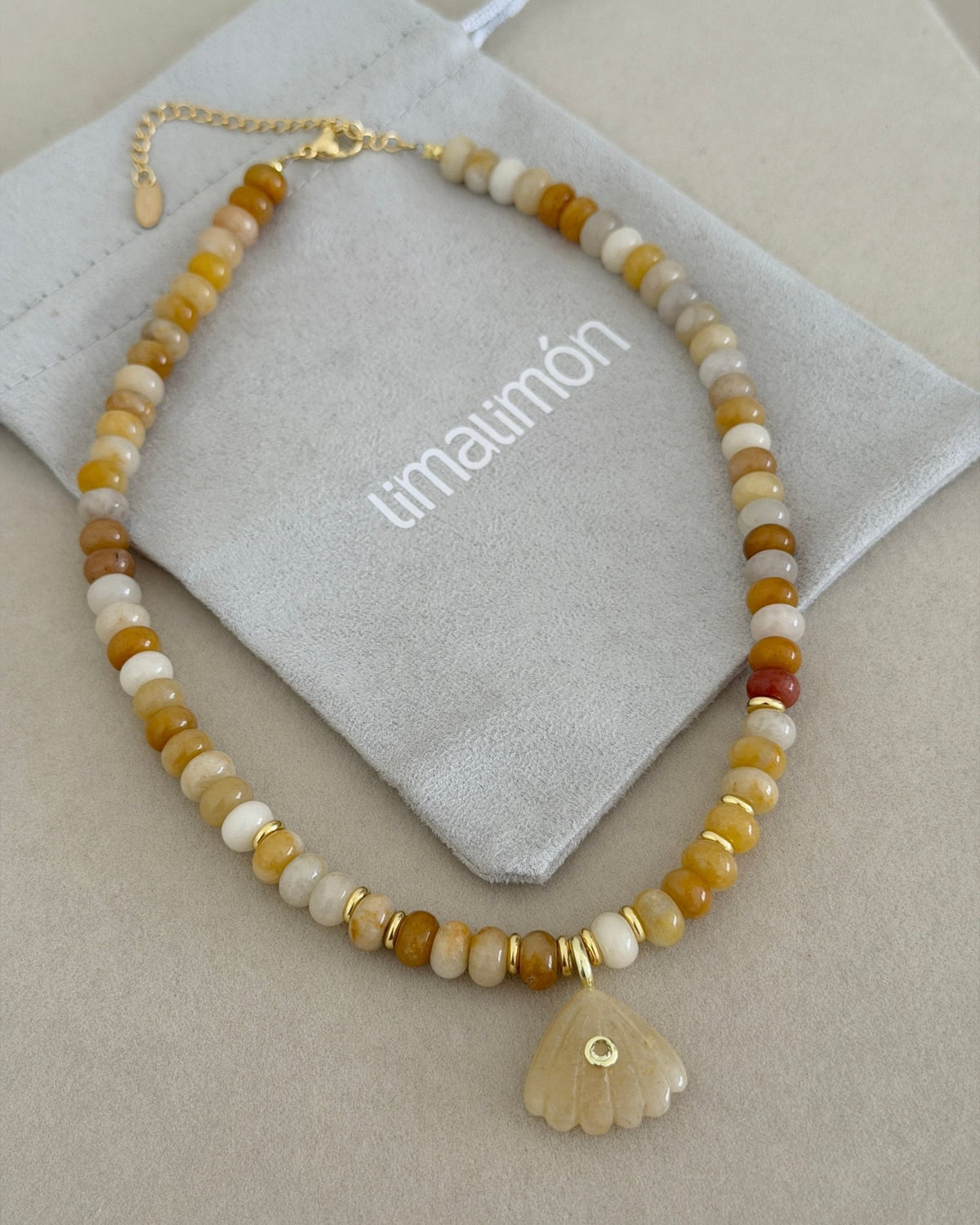 Coastal Stone Charm Necklace - Necklaces | LimaLimón Store - 3
